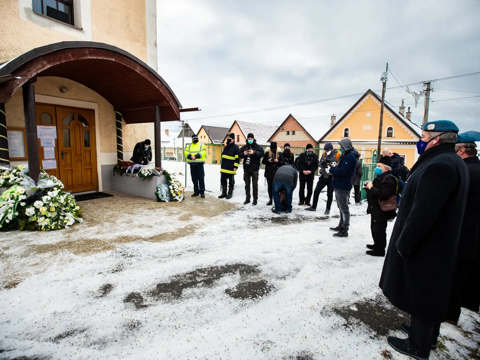 Pohreb Milana Lučanského v Štrbe.