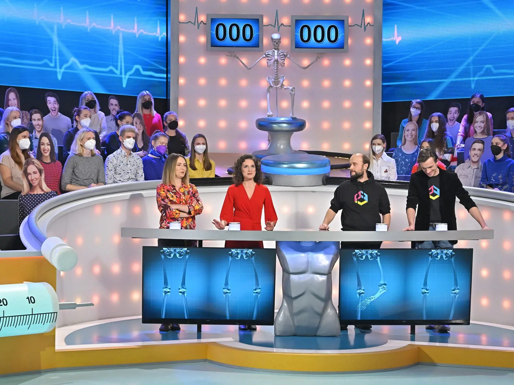 V Záhadách tela súťažili Dominika Kavaschová, Andrea Bučko, Daniel Fischer a Daniel Žulčák.