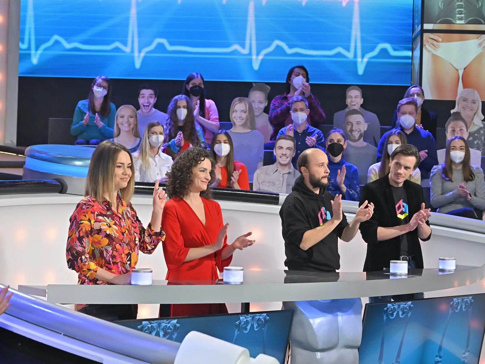 V Záhadách tela súťažili Dominika Kavaschová, Andrea Bučko, Daniel Fischer a Daniel Žulčák.