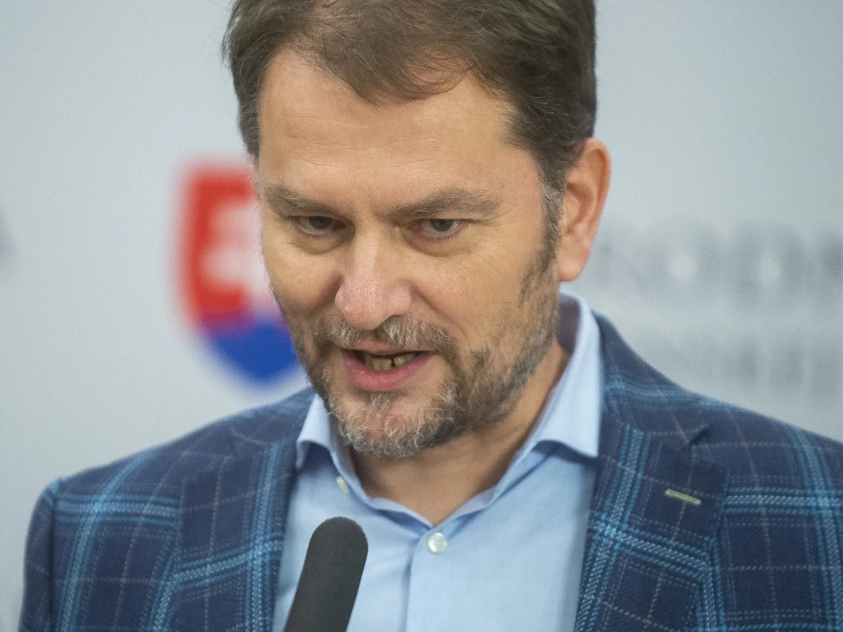 Na snímke dočasne poverený podpredseda vlády a minister financií SR Igor Matovič (OĽANO) počas tlačovej konferencie k aktuálnej politickej situácii 20. decembra 2022 v Bratislave. FOTO TASR - Jakub Kotian