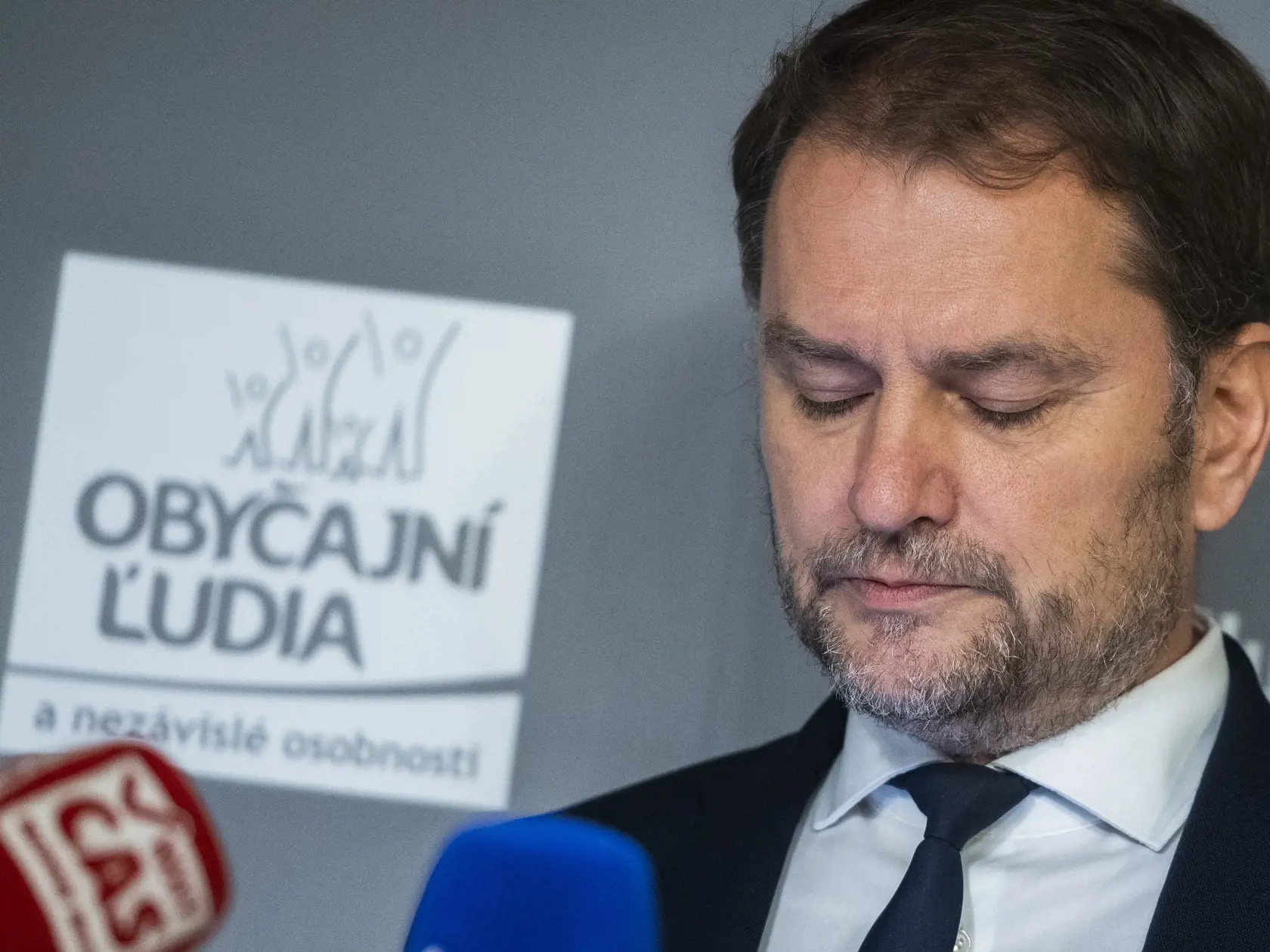 Tlačová konferencia predstaviteľov hnutia Obyčajní ľudia a nezávislé osobnosti (OĽANO) v Bratislave 15. decembra 2022. Na snímke minister financií SR Igor Matovič. FOTO TASR - Jaroslav Novák
