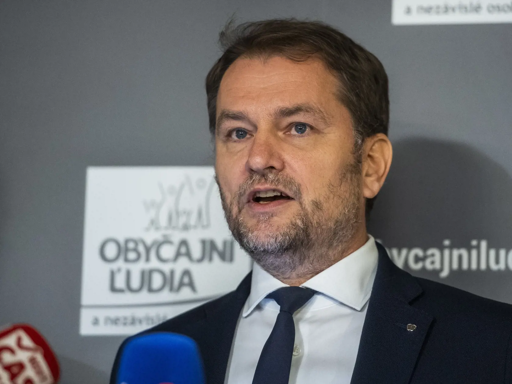 Tlačová konferencia predstaviteľov hnutia Obyčajní ľudia a nezávislé osobnosti (OĽANO) v Bratislave 15. decembra 2022. Na snímke minister financií SR Igor Matovič. FOTO TASR - Jaroslav Novák
