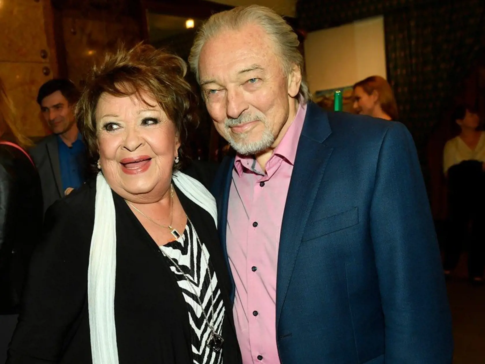 Karel Gott (79) s Jiřinou Bohdalovou (88).
