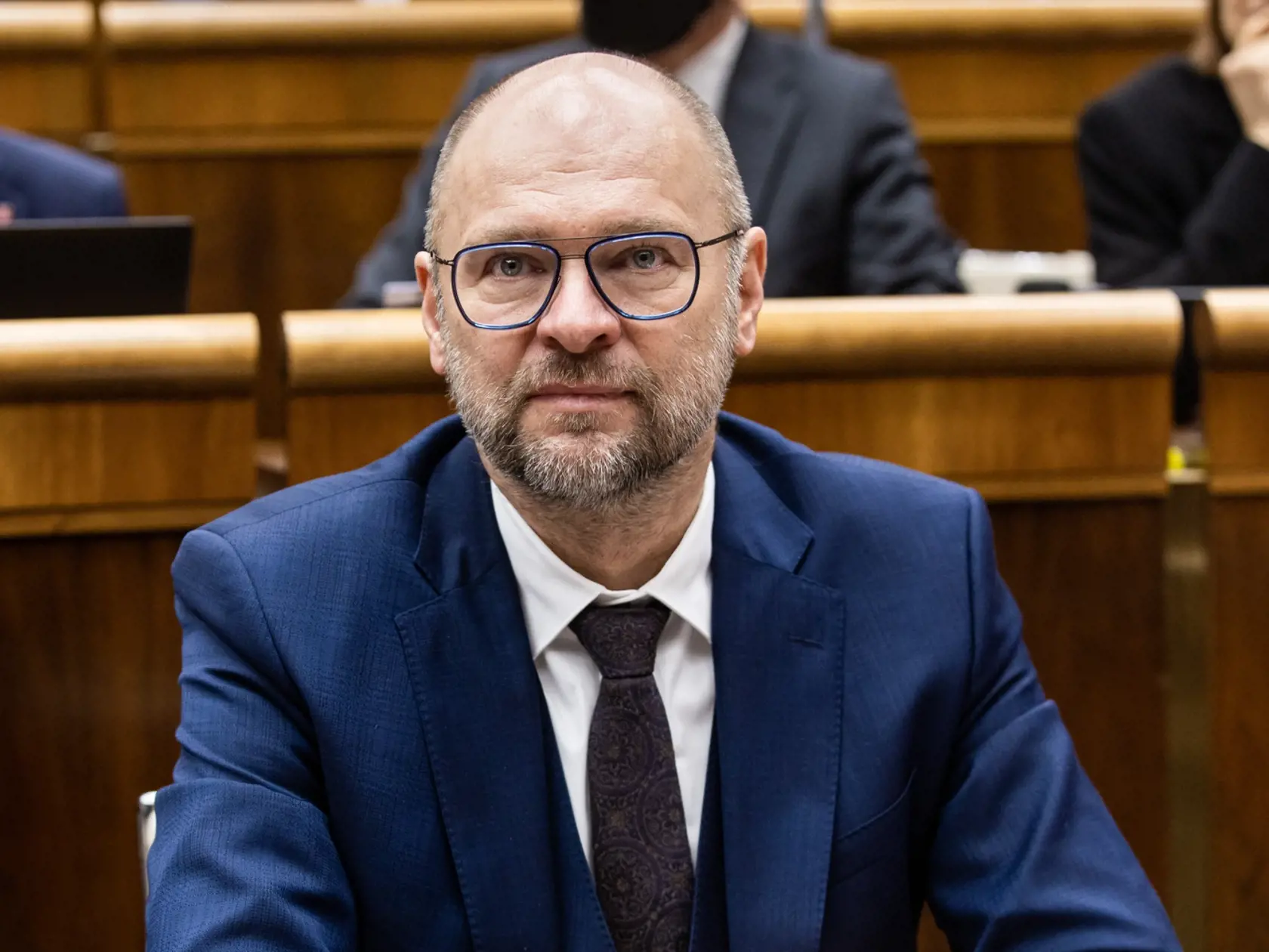 Rokovanie parlamentu o vyslovení nedôvery súčasnej vláde. Na snímke Richard Sulík.