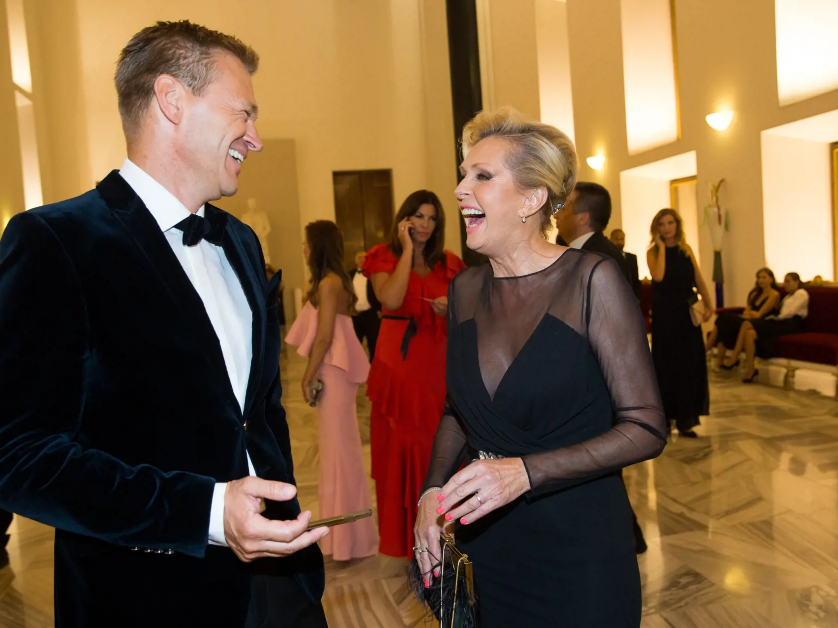 Súťaž krásy Schwarzkopf Elite Model Look 2018 na Pražskom hrade. Na snímke Martin Nikodým a Helena Vondráčková.