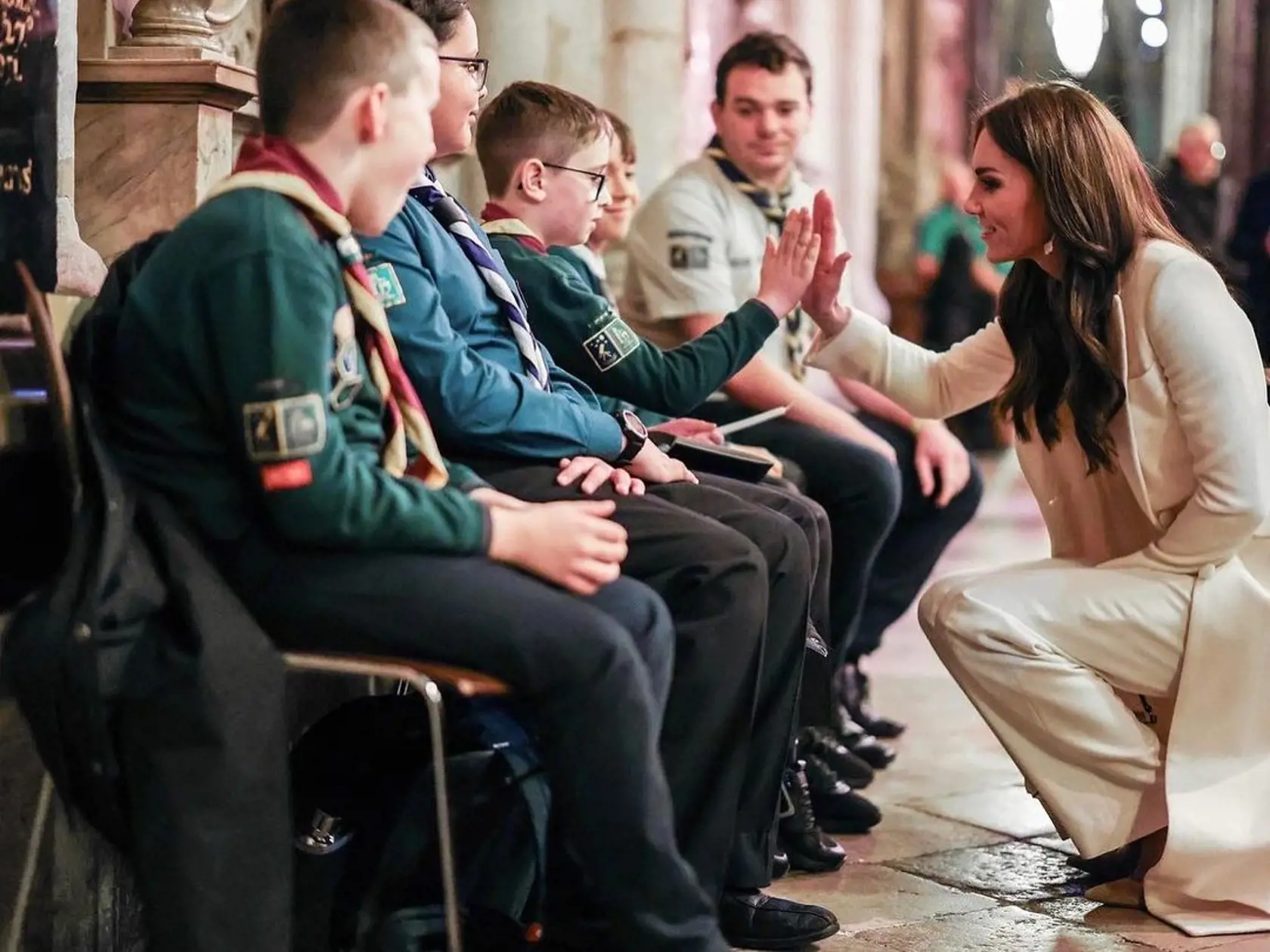 Princezná KATE na podujatí Vianočná koleda 2023.