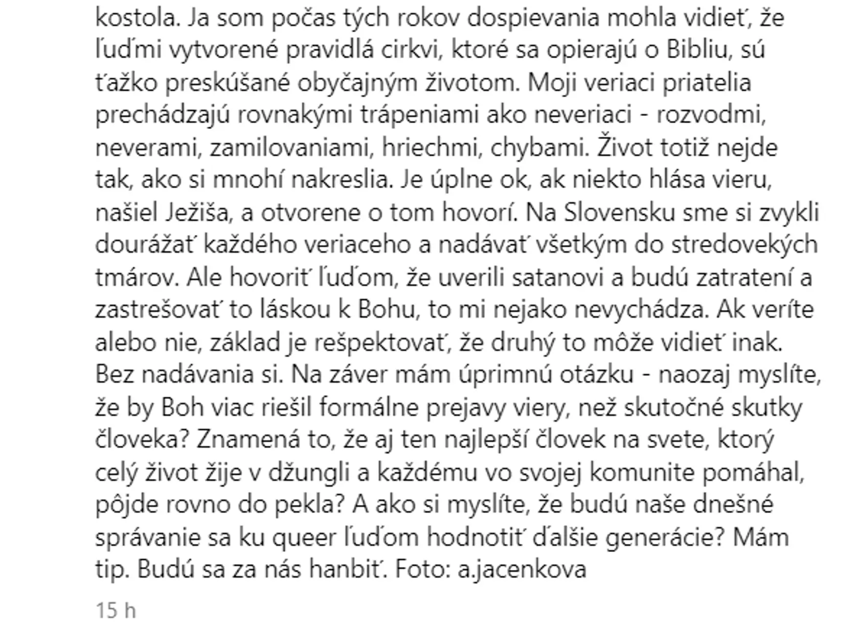 Názor vyjadrila aj Zuzana Kovačič Hanzelová.