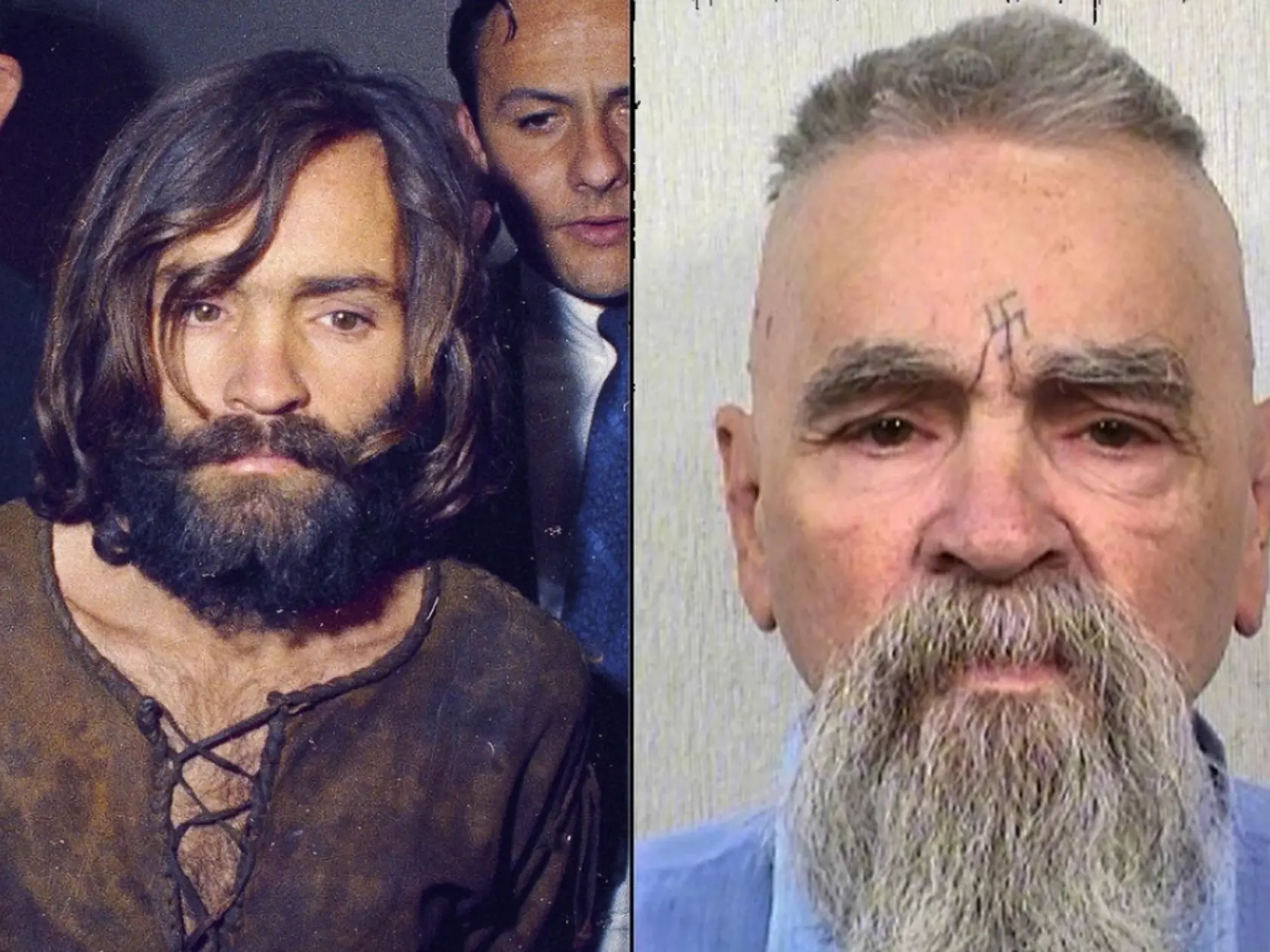 Manson v roku 1969 a v roku 2015.