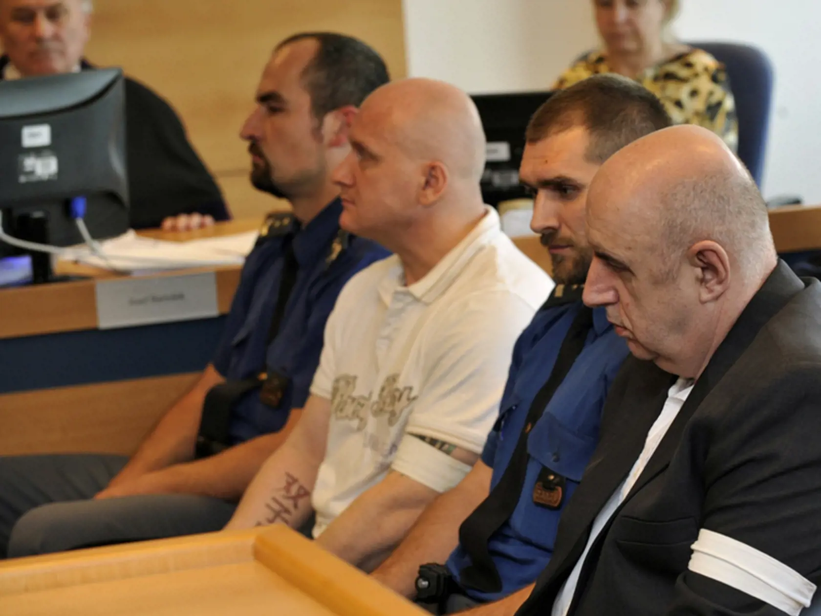 Na fotke sú obžalovaní Rudolf Fian (vľavo) a Jiří Vacula.