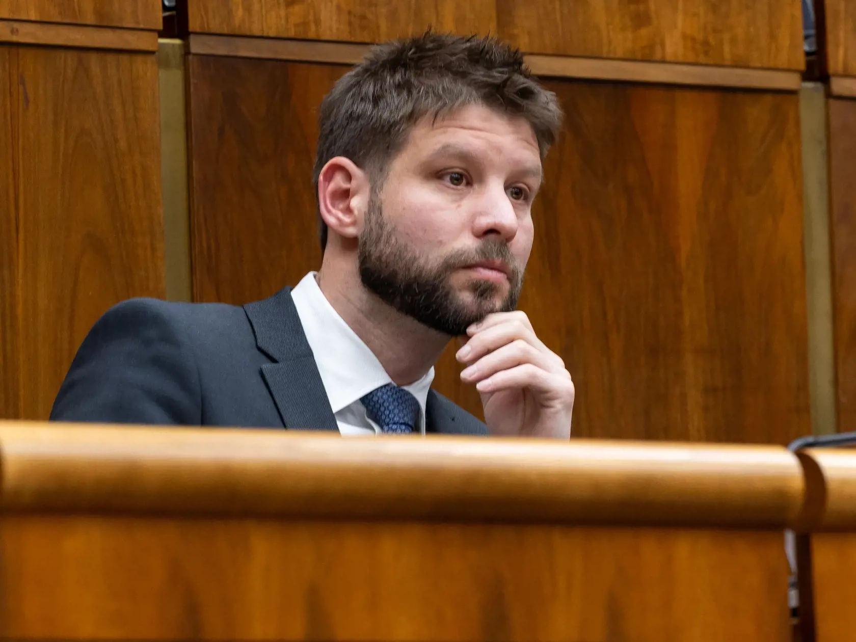 Na snímke je Michal Šimečka.