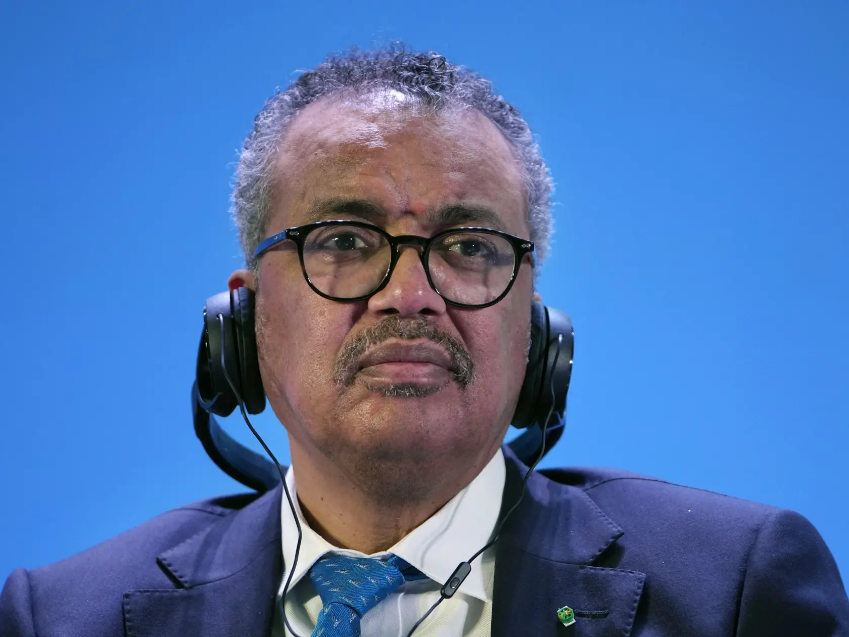 KK25 Gándhínagar - Na snímke generálny riaditeľ Svetovej zdravotníckej organizácie (WHO) Tedros Adhanom Ghebreyesus na prvom summite o tradičnej medicíne v rámci stretnutia ministrov zdravotníctva krajín G20 vo štvrtok 17. augusta 2023 v indickom Gándhínagare. FOTO TASR/AP
Dr. Tedros Adhanom Ghebreyesus, Director General of the World Health Organization(WHO), attends the Global Conference on Traditional Medicine as part of the G20's Health Ministers' meeting in Gandhinagar, India, Thursday, Aug.