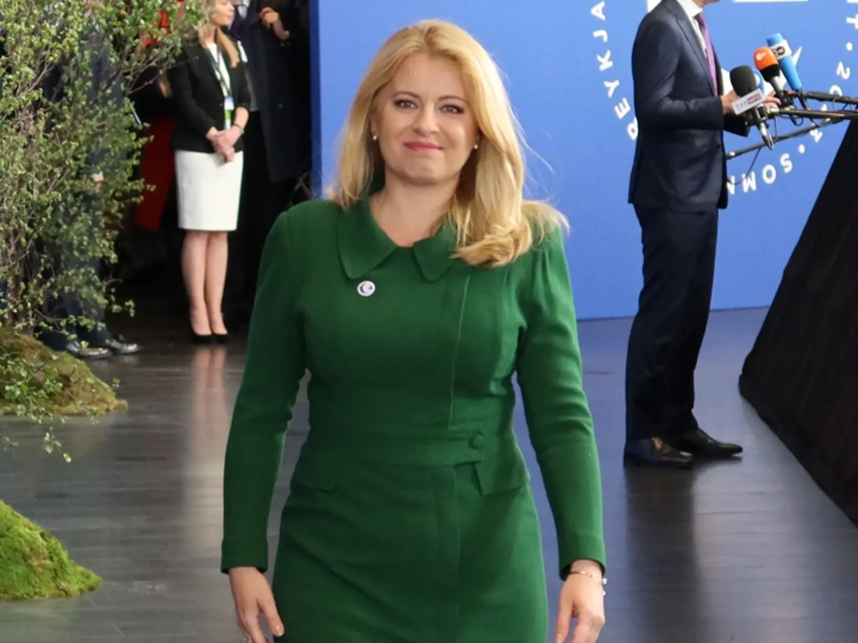 Na snímke prezidentka SR Zuzana Čaputová prichádza na summit Rady Európy na Islande v Reykjavíku v utorok 16. mája 2023.