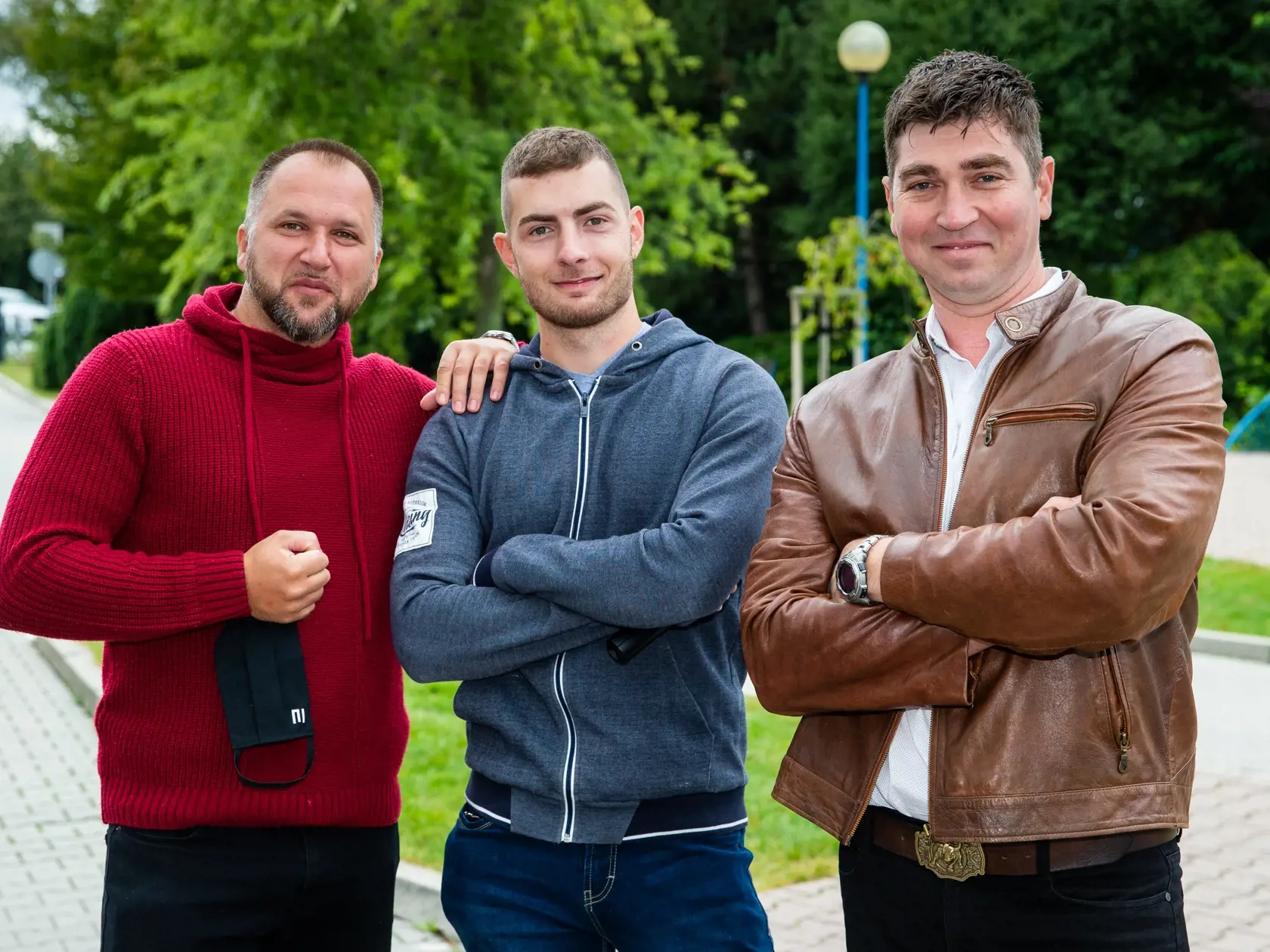 Gabriel Sedláček a farmári Rasťo Mojses a Vlado Hudáček. Dodnes sú kamaráti.
