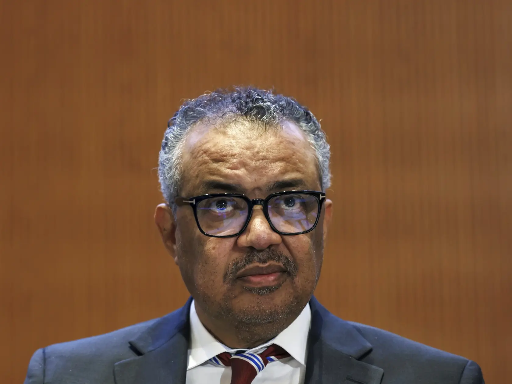 JB 43 Ženeva - Generálny riaditeľ Svetovej zdravotníckej organizácie (WHO) Tedros Adhanom Ghebreyesus počas prejavu na otvorení 77. zasadnutia Svetového zdravotníckeho zhromaždenia, ktoré je vrcholným rozhodovacím orgánom Svetovej zdravotníckej organizácie (WHO) v sídle WHO v Ženeve 27. mája 2024. FOTO TASR/AP

Tedros Adhanom Ghebreyesus, Director General of the World Health Organization (WHO), observes the assembly, during the opening of the 77th World Health Assembly (WHA77) at the European he