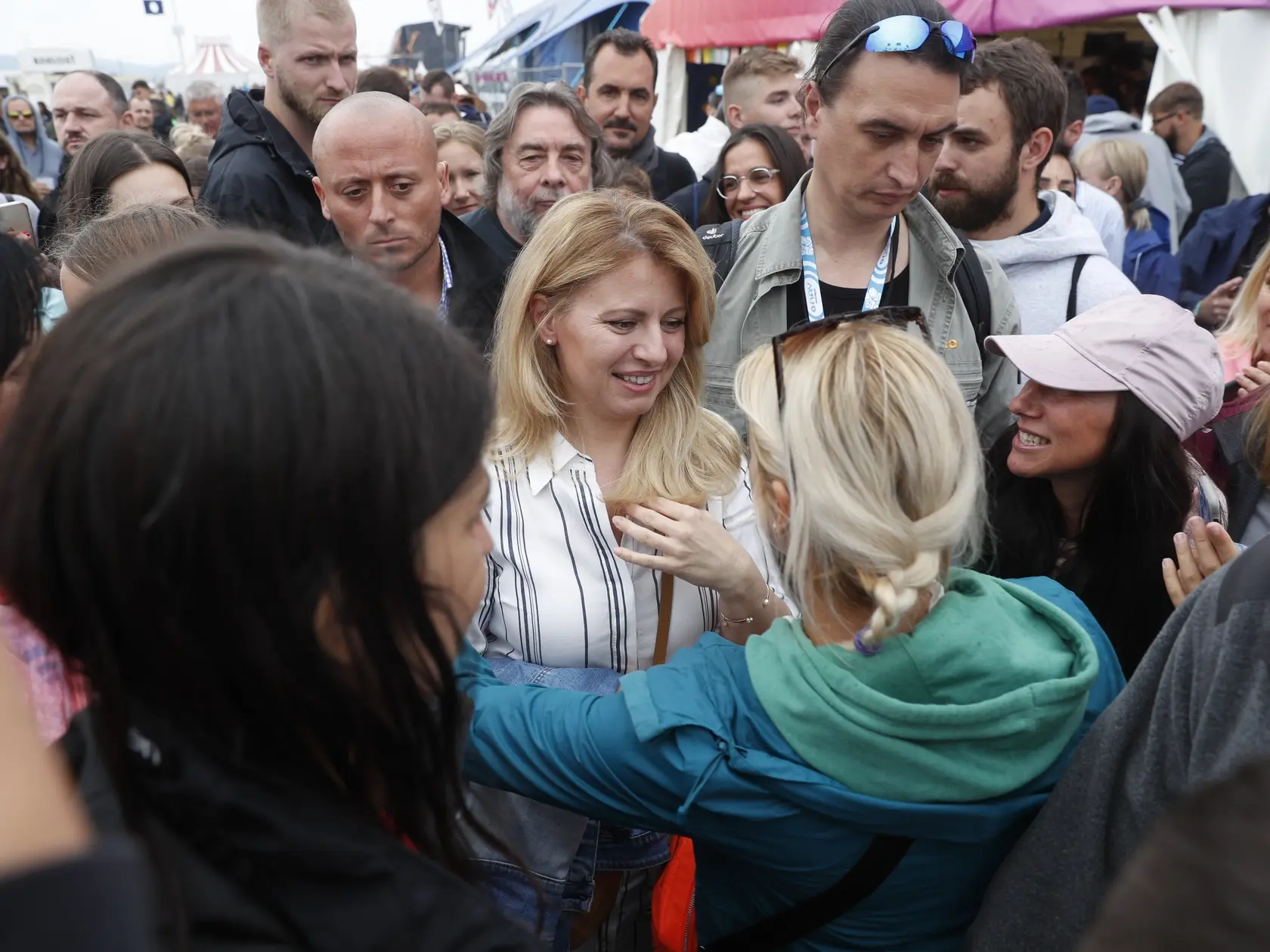 Prezidentka Zuzana Čaputová na festivale Pohoda. 