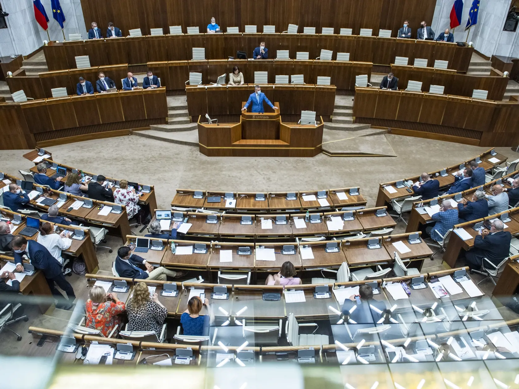 Na snímke rokovanie mimoriadnej 34. schôdze NRSR v Bratislave 30. júna 2021.