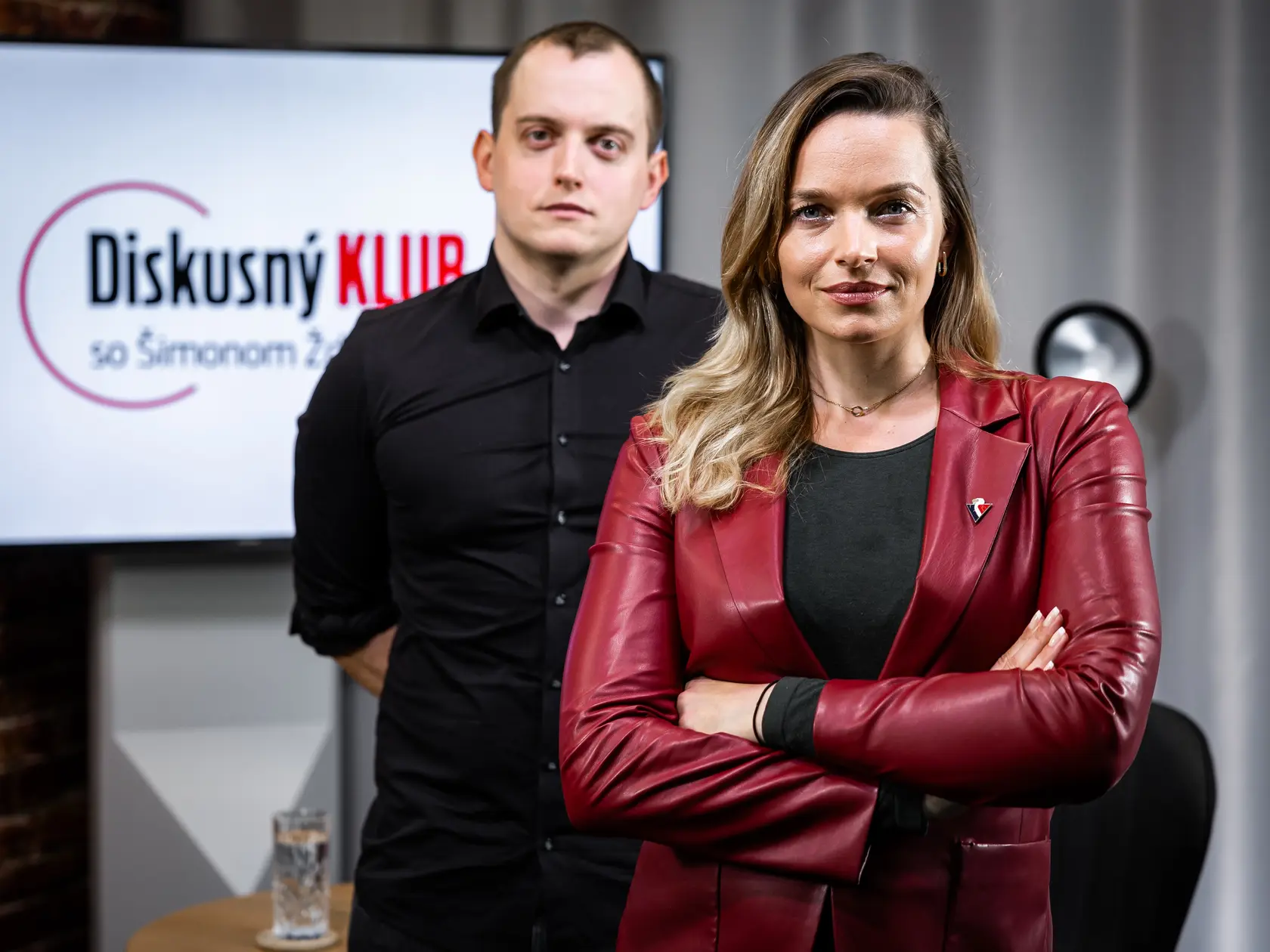 Romana Tabaková v relácii Diskusný klub so Šimonom Žďárským.
