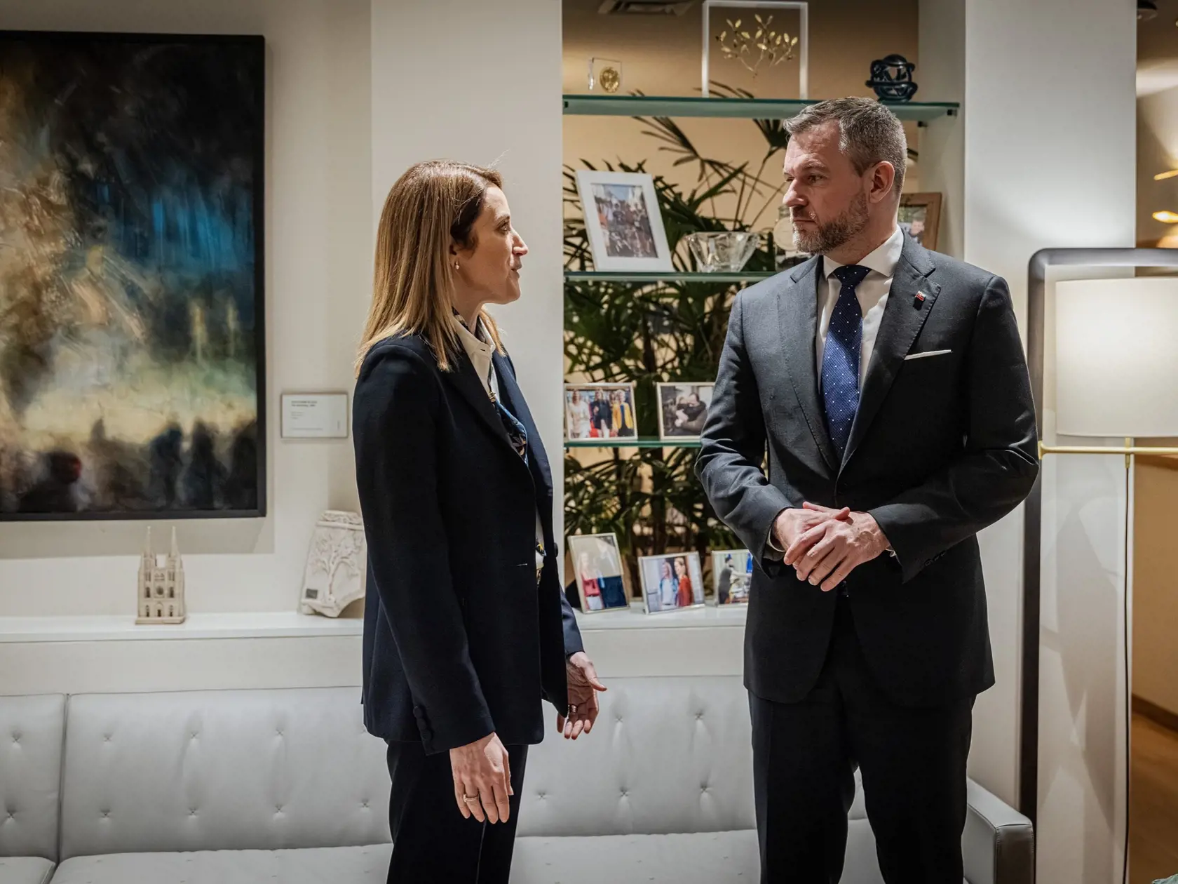 Peter Pellegrini sa v Bruseli stretol s predstaviteľmi EÚ.