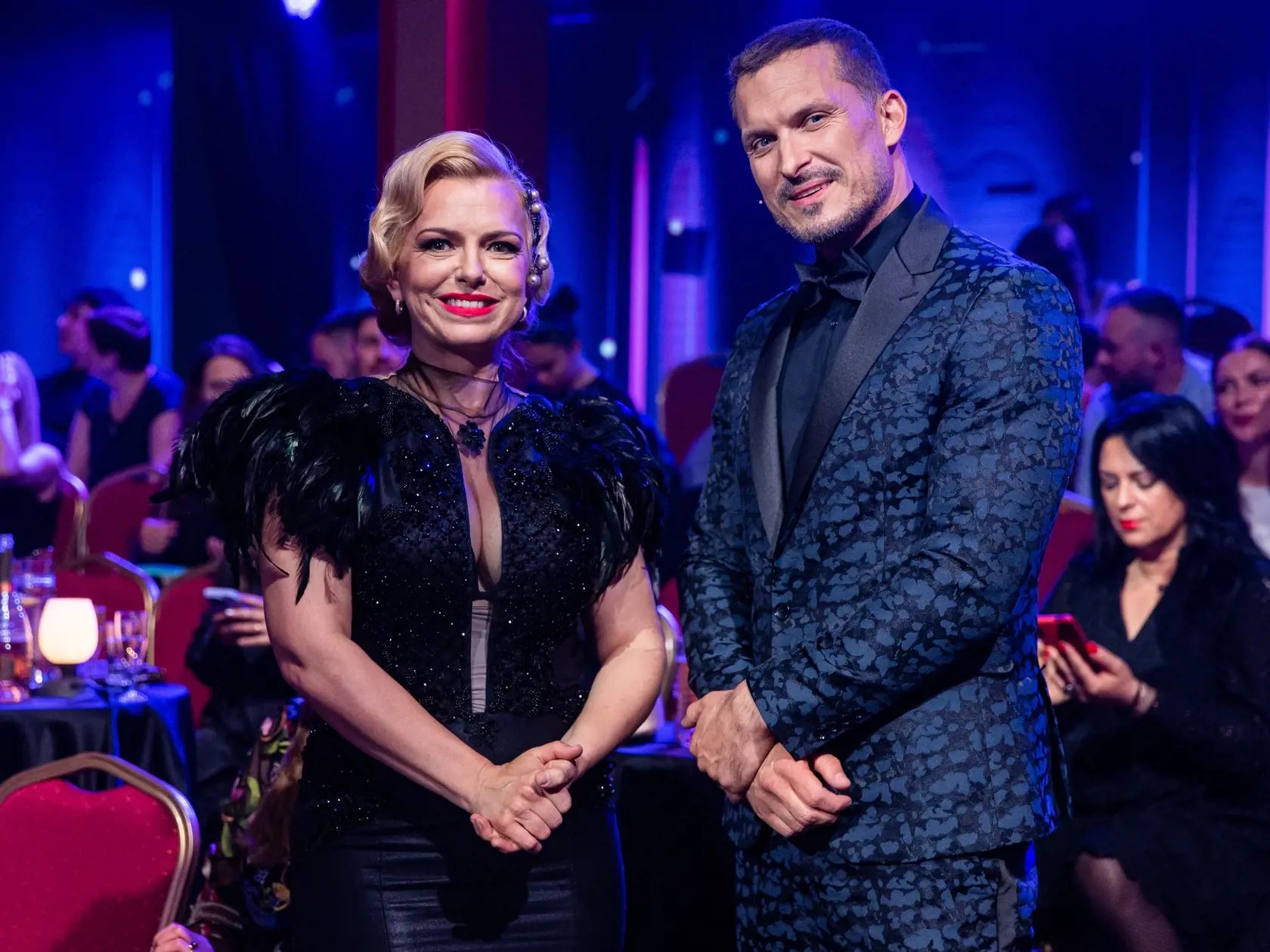 Finále tanečnej súťaže "Let's Dance 2023" v Bratislave. Na snímke Zlatica Švajdová Puškárová a Ján Koleník.