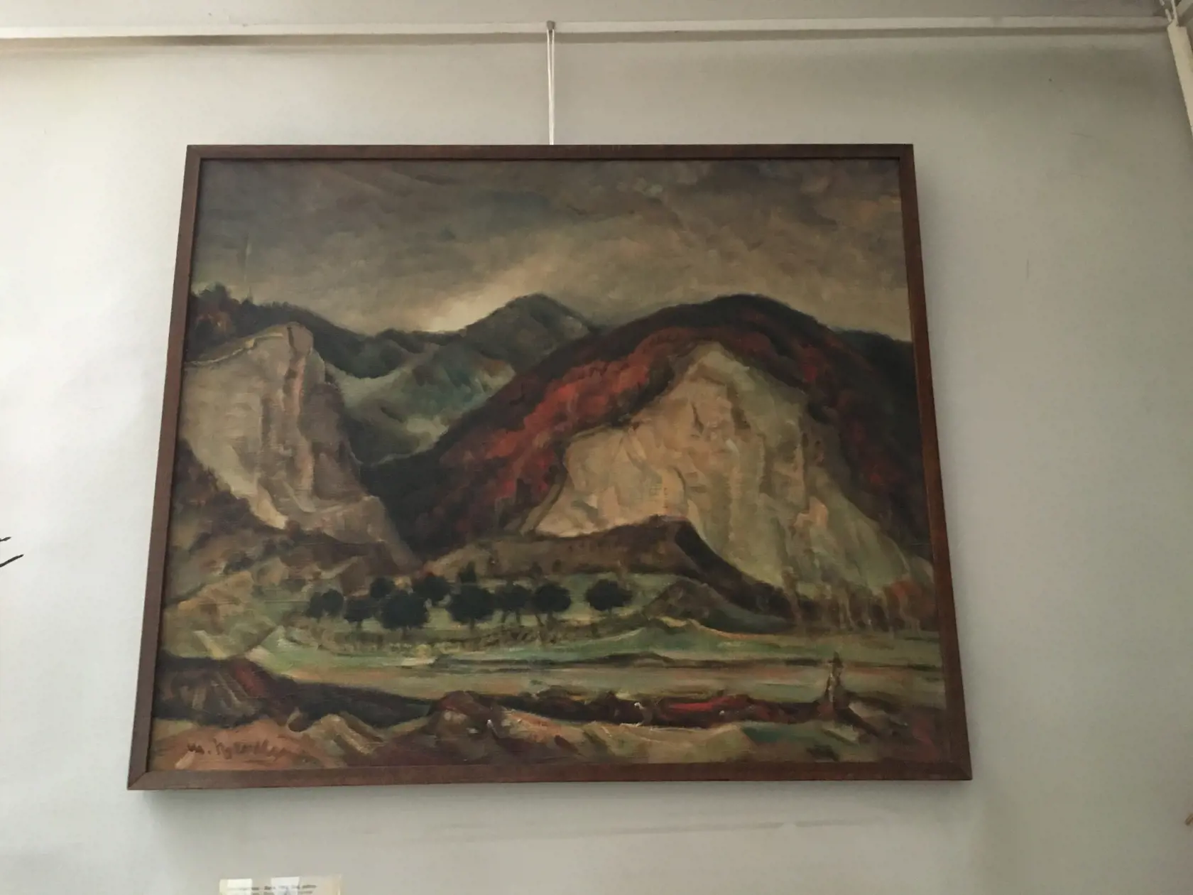 Vzácne dielo Martina Benku, ktoré namaľoval v roku 1962. Použil na to plátno a olejovú farbu.