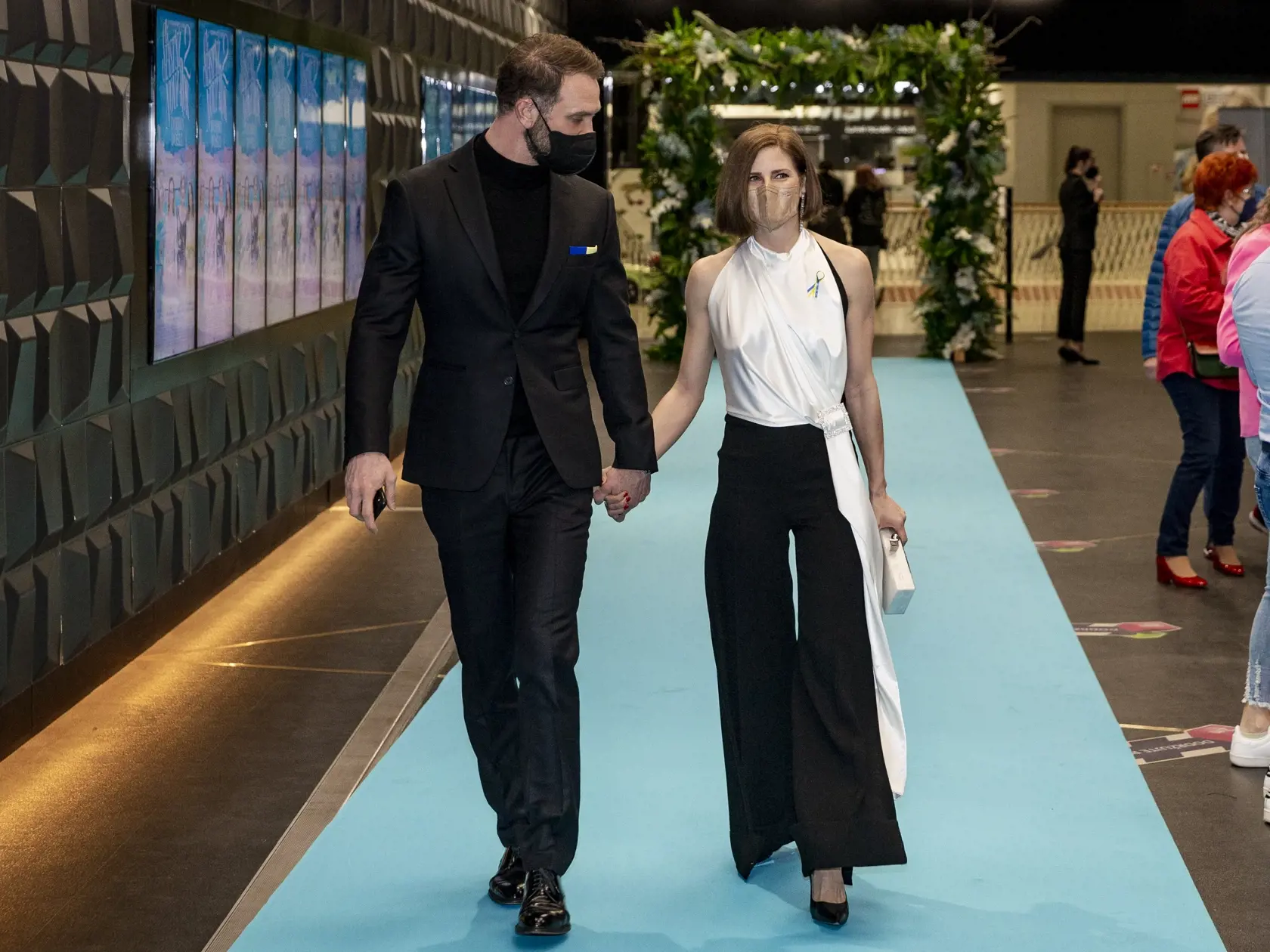 Premiera nového filmu “Šťastný nový rok 2”. Na snímke je Tomáš Maštalír s manželkou Kristínou. 