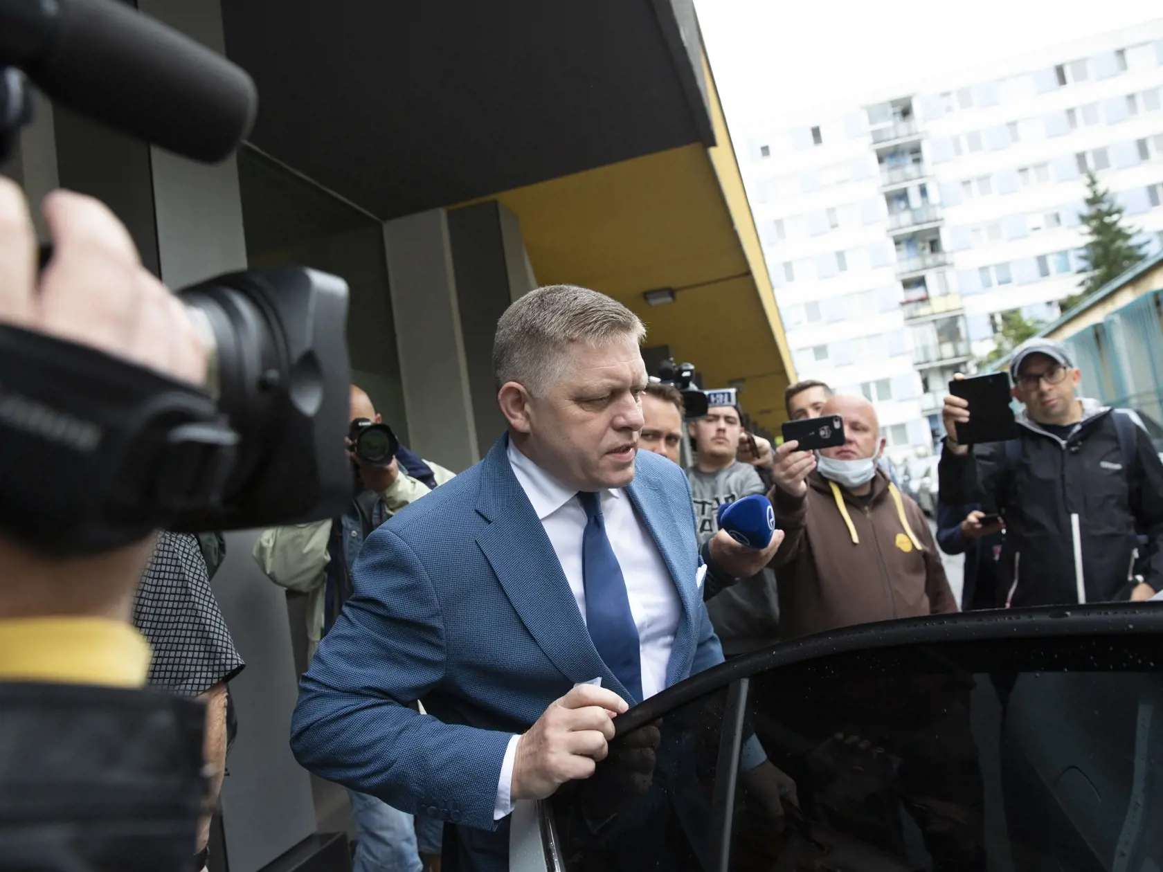 Pracovný snem strany SMER-SD na Súmračnej ulici v BA
Na obr: Róbert Fico
