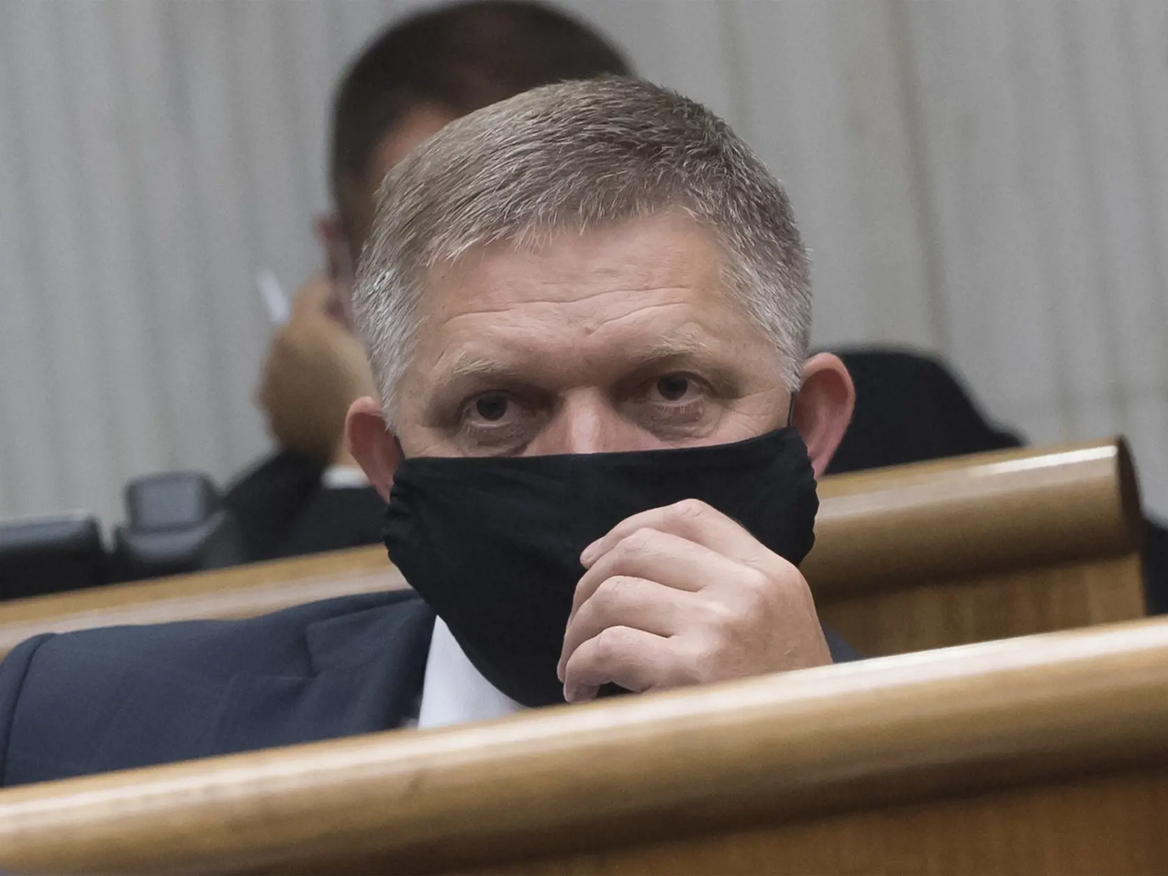 Na snímke poslanec parlamentu SR Robert Fico (Smer-SD) počas 11. schôdze parlamentu SR 2. septembra 2020 v Bratislave. FOTO TASR - Martin Baumann