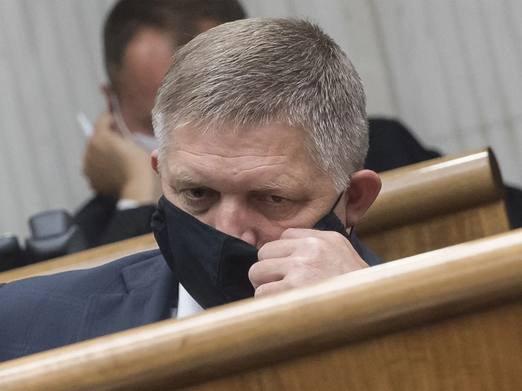 Na snímke poslanec parlamentu Robert Fico (Smer-SD) počas 11. schôdze Národnej rady SR v Bratislave 2. septembra 2020. FOTO TASR - Martin Baumann