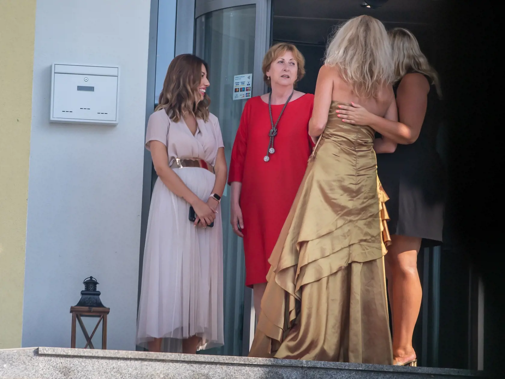 Na snímke je Daniela Christová počas oslavy svojej mamy Ivany Cristovej