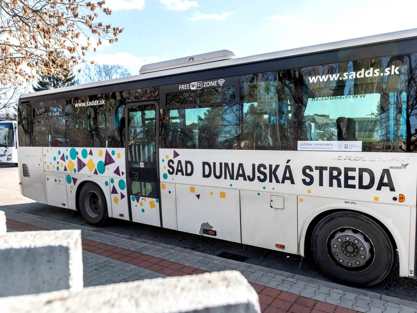 Na snímke je autobusová stanica v Dunajskej Strede. 