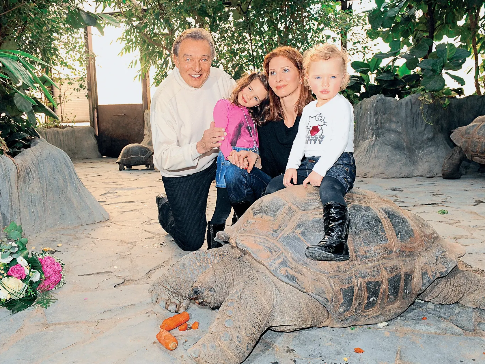 Karel Gott s rodinou