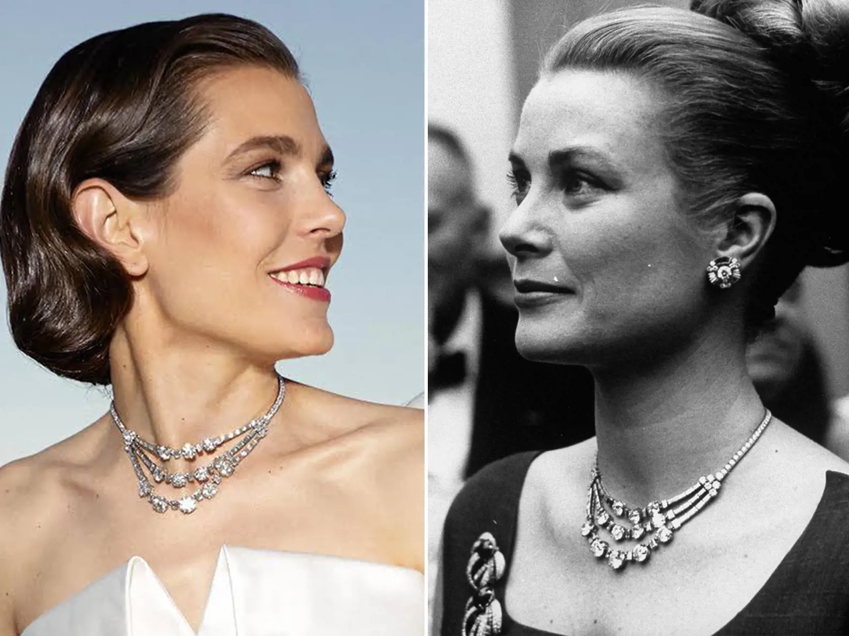 Náhrdelník po babke: Diamantový náhrdelník Cartier dostala Grace Kelly ako svadobný dar.