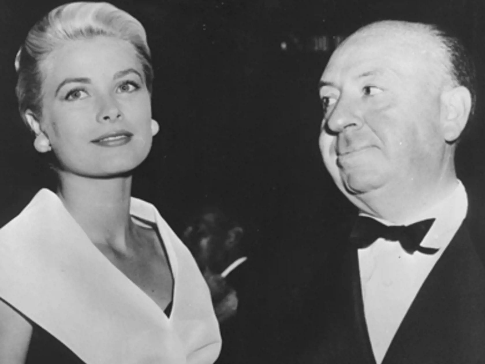 Alfred Hitchcock s herečkou Grace Kelly
