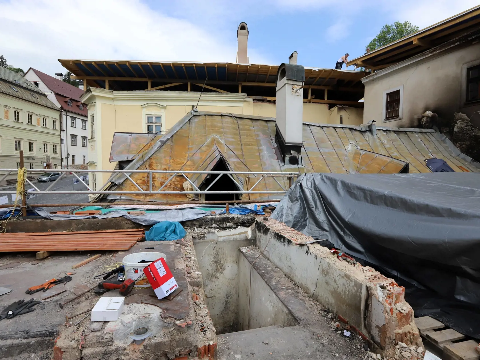 Na snímke budova Banky lásky v Banskej Štiavnici 22. mája 2023.
