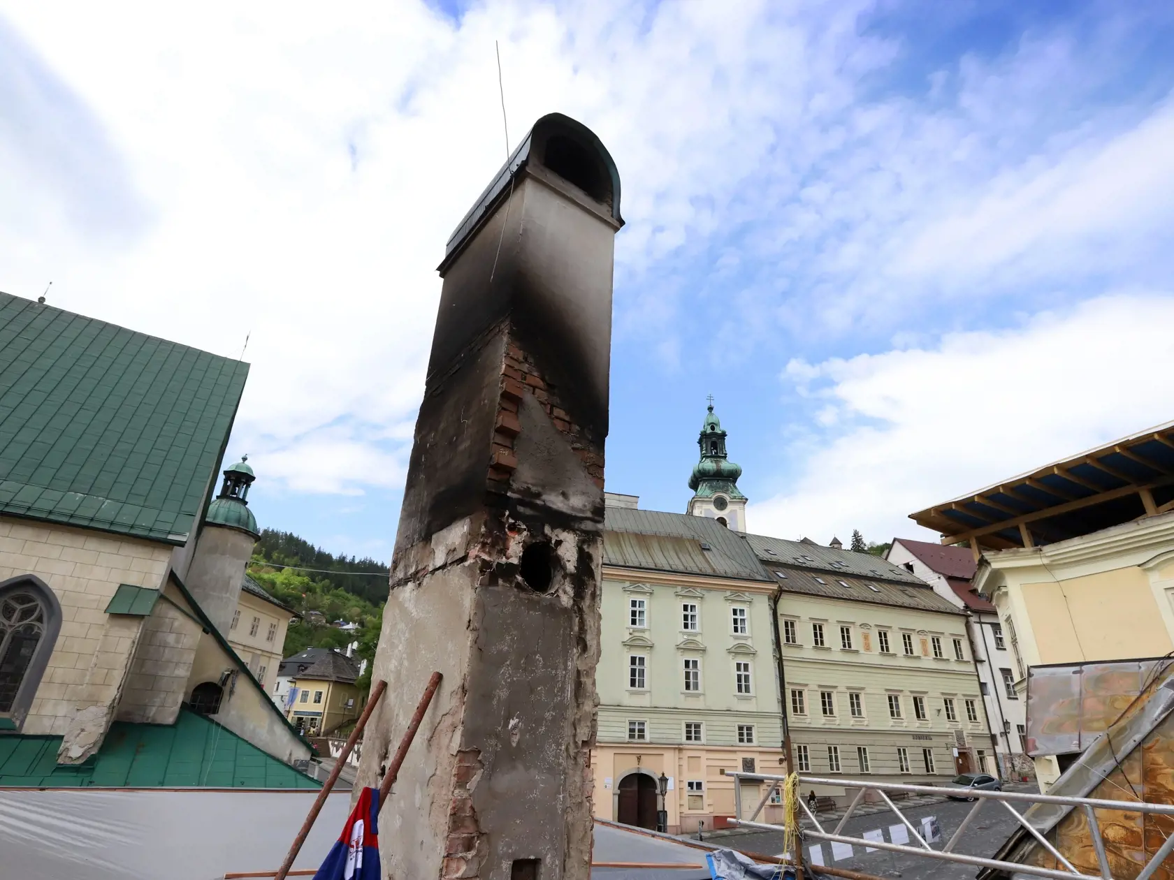 Na snímke budova Banky lásky v Banskej Štiavnici 22. mája 2023.