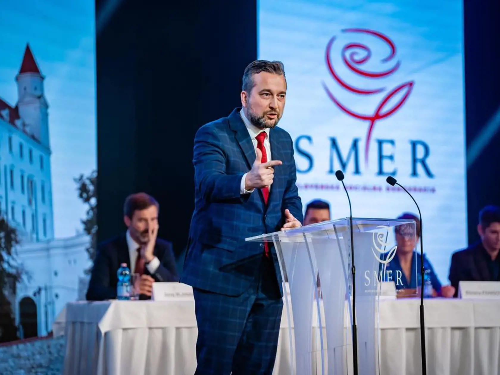 Snem strany Smer-SD na bratislavskom hrade.