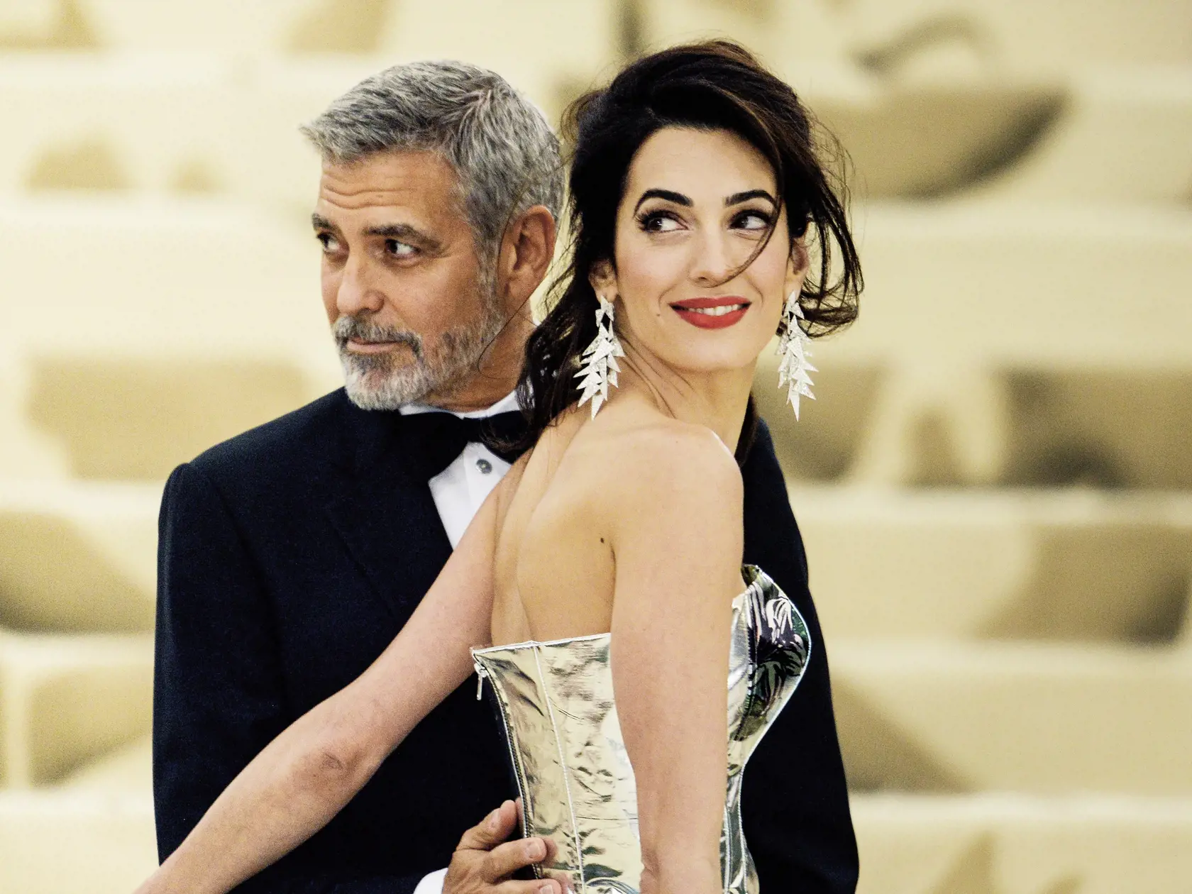 George Clooney a jeho manželka, právnička Amal.  