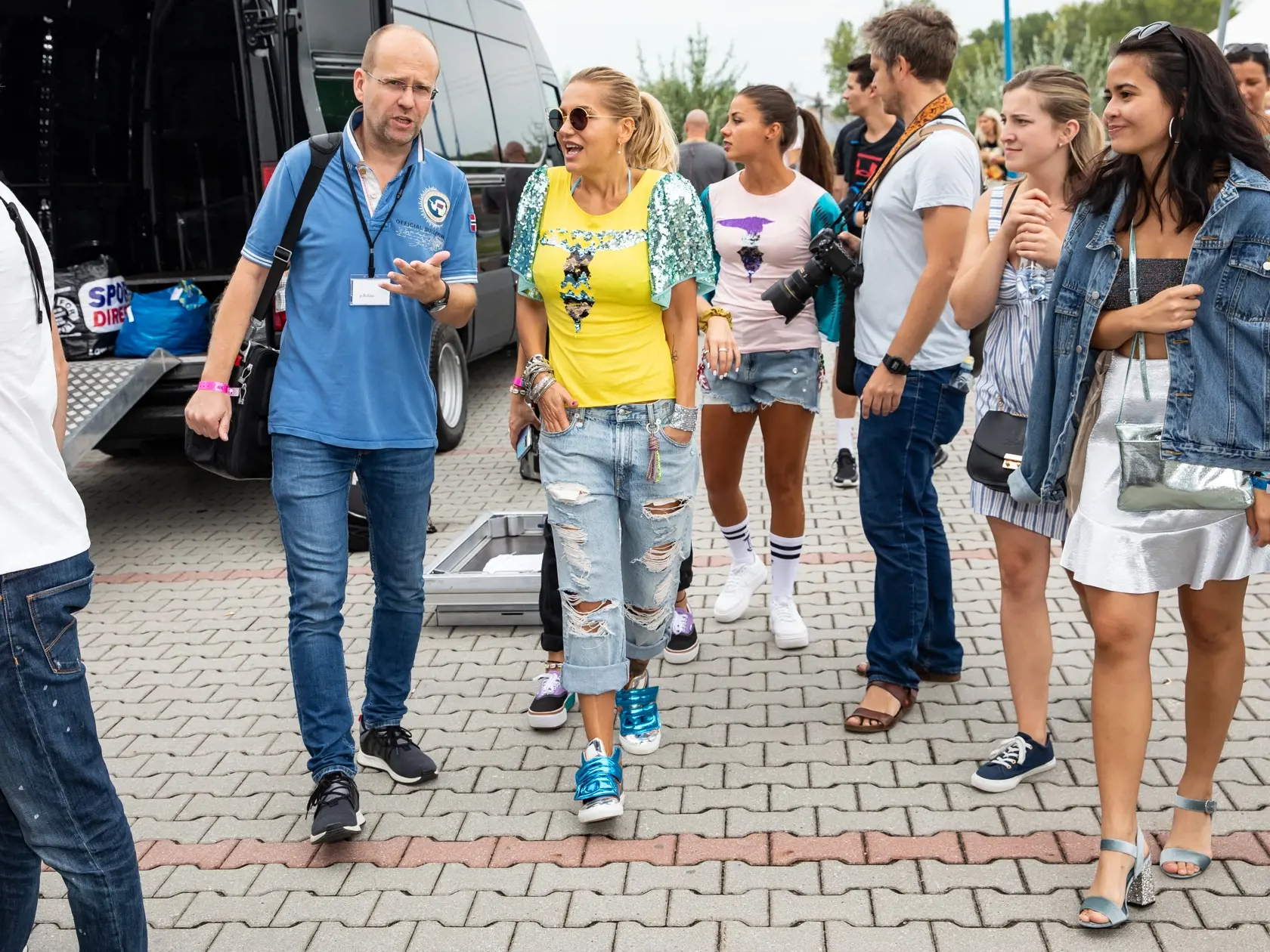 Deň otvorených dverí v TV Markíza. Na fotke: Dara Rolins