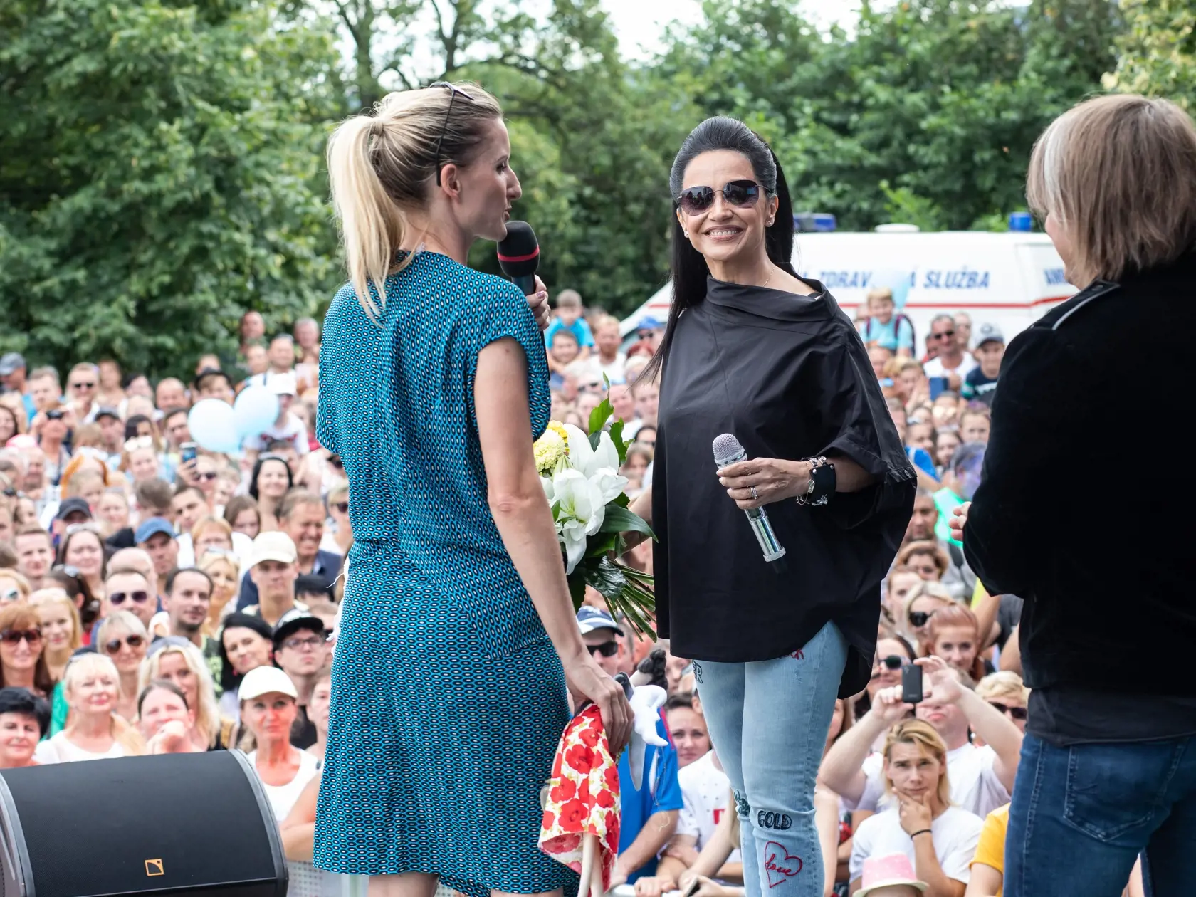 Deň otvorených dverí v TV Markíza. Na fotke: Lucie Bílá