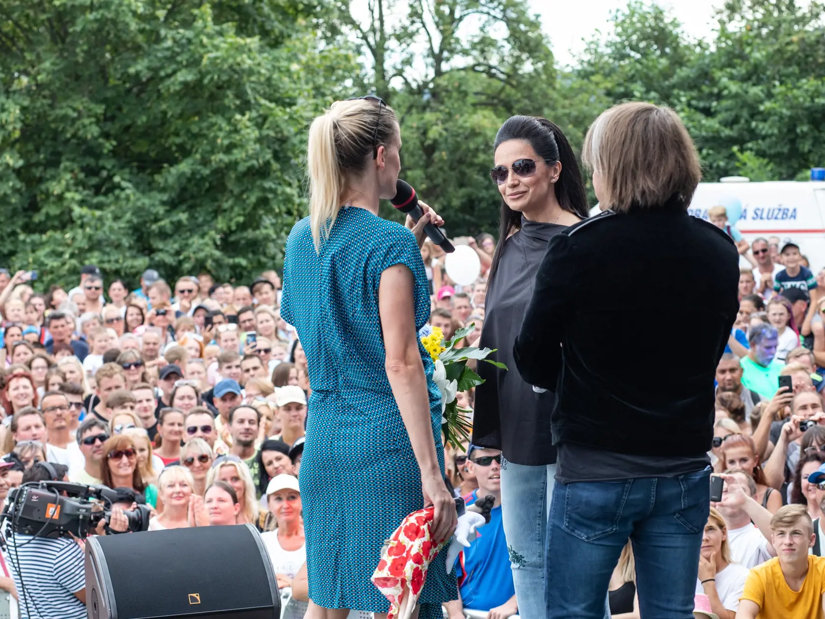 Deň otvorených dverí v TV Markíza. Na fotke: Lucie Bílá