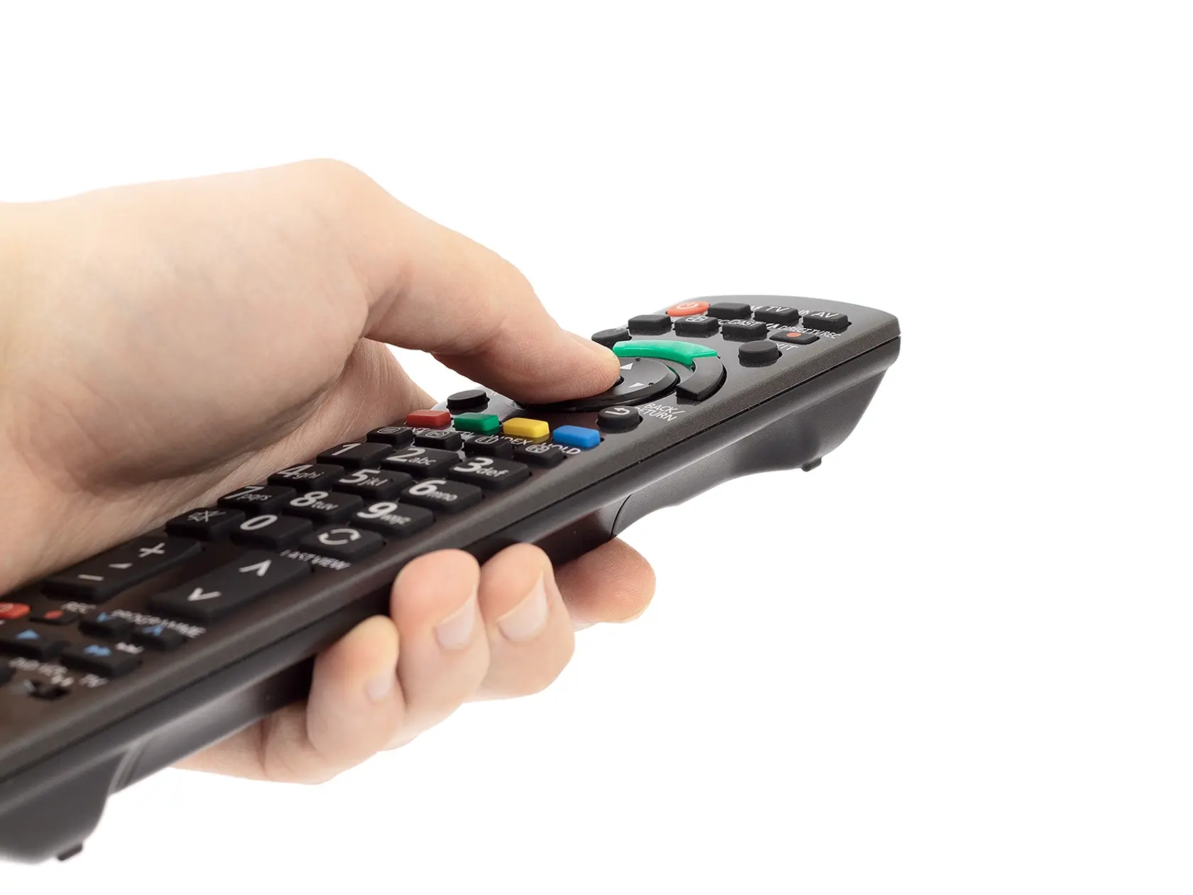 Holding remote control