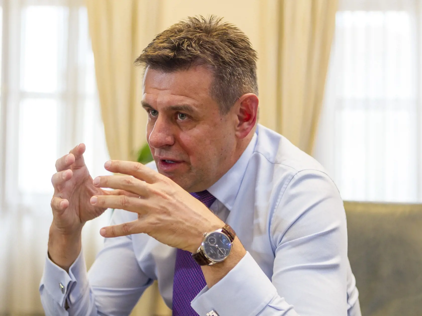 Na snimke -Ing. László Sólymos -  Minister žiivotného postredia SR
