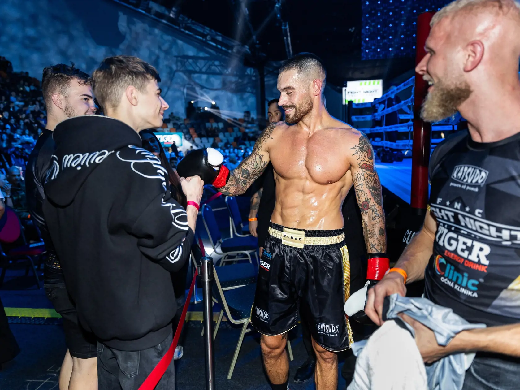 Fight Night Challenge 7 v Bratislave. Na snímke Adam Šedro.