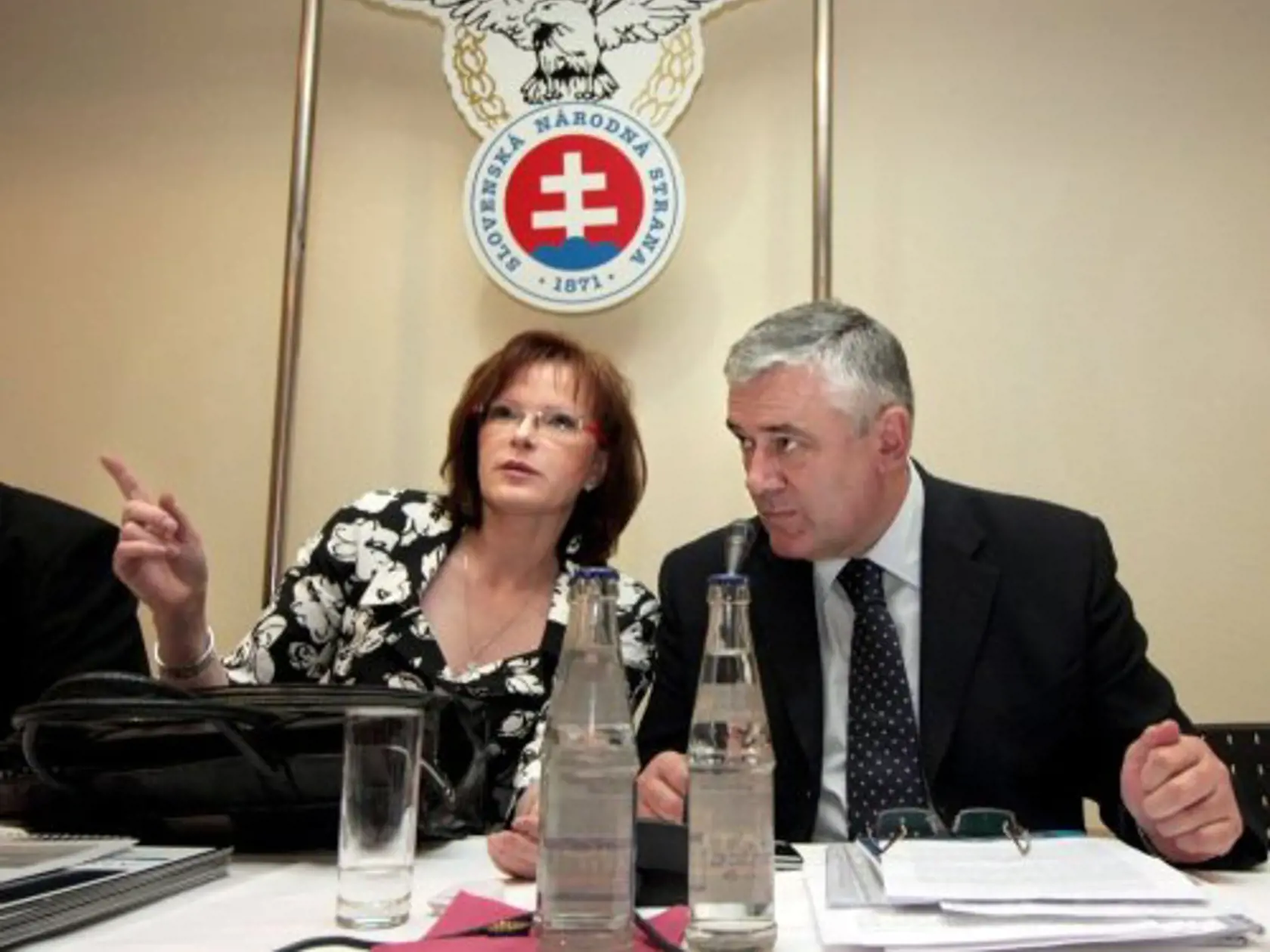 Ján Slota a Anna Belousovová