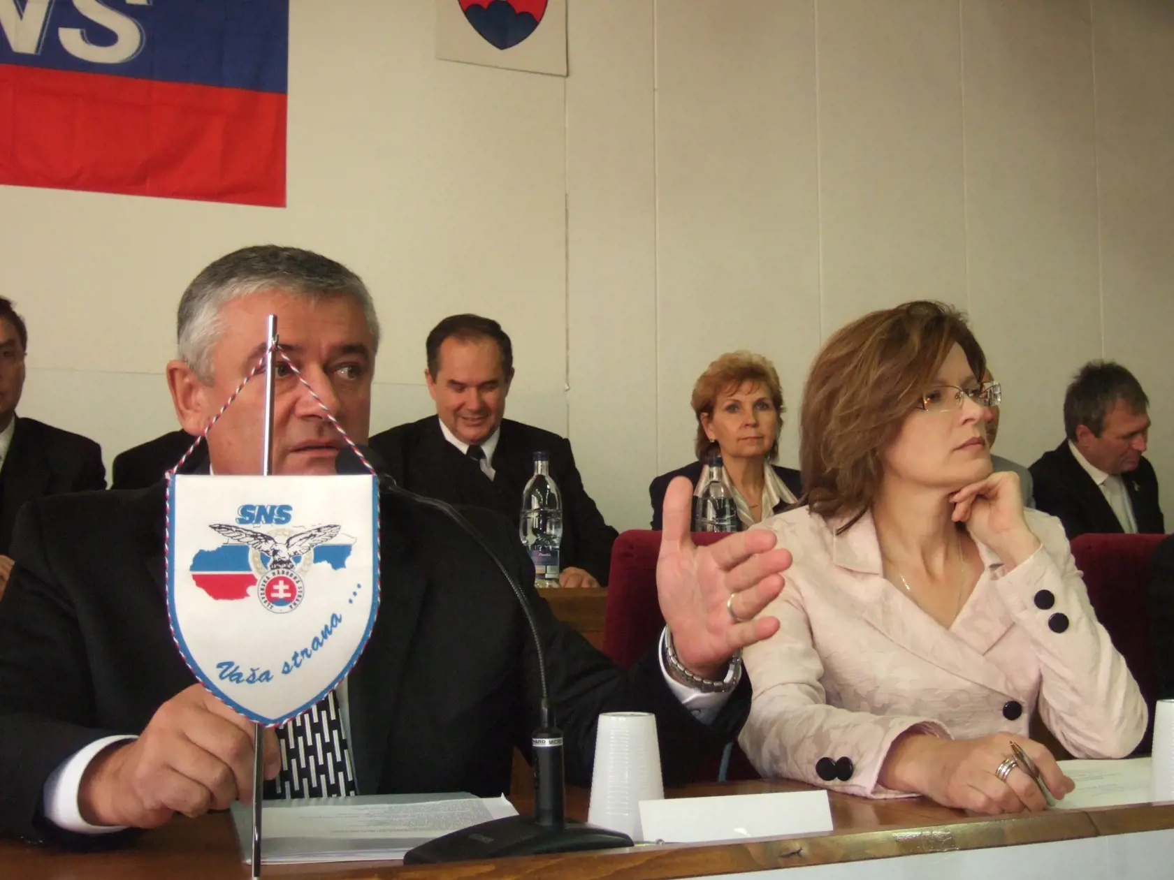 Ján Slota a Anna Belousovová