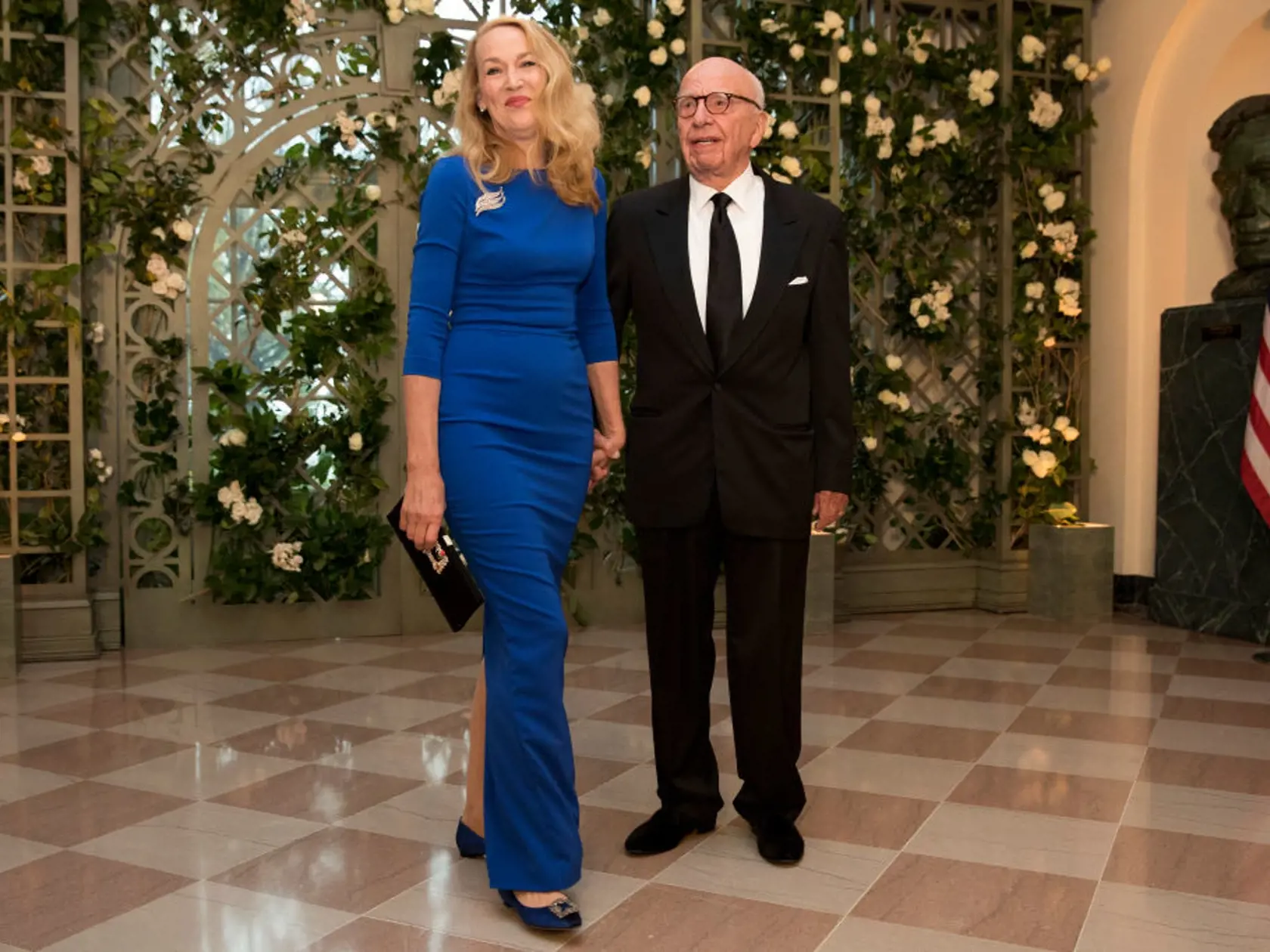 Rupert Murdoch a bývalá manželka Jerry Hall