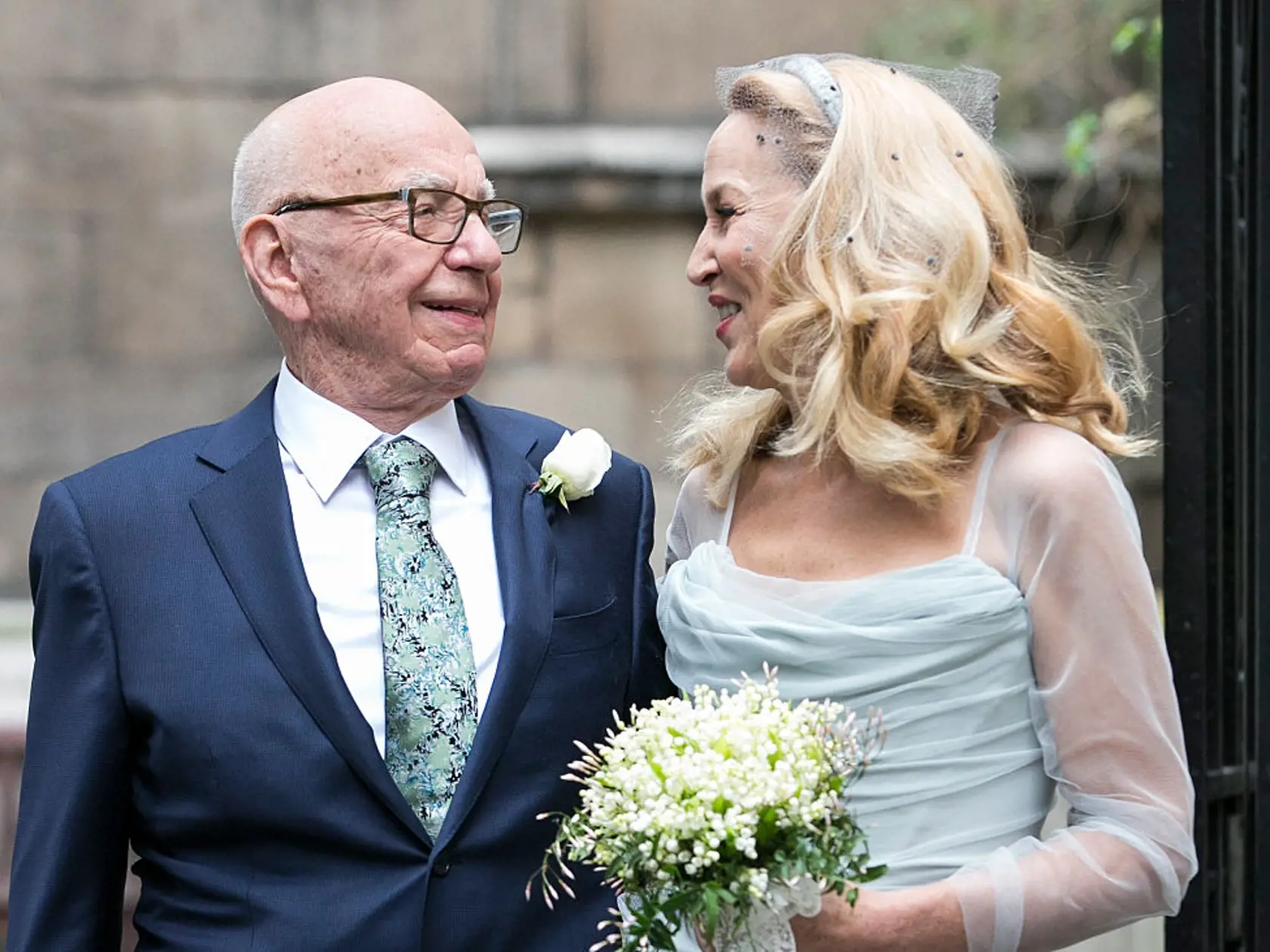 Rupert Murdoch a bývalá manželka Jerry Hall