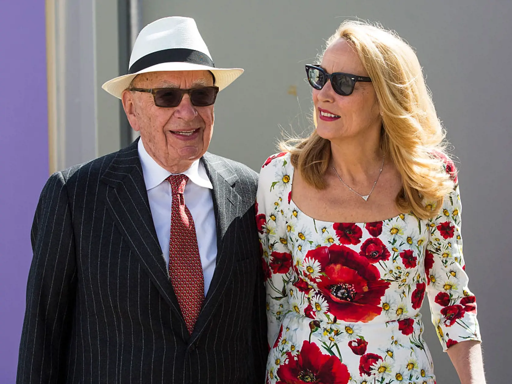 Rupert Murdoch a bývalá manželka Jerry Hall