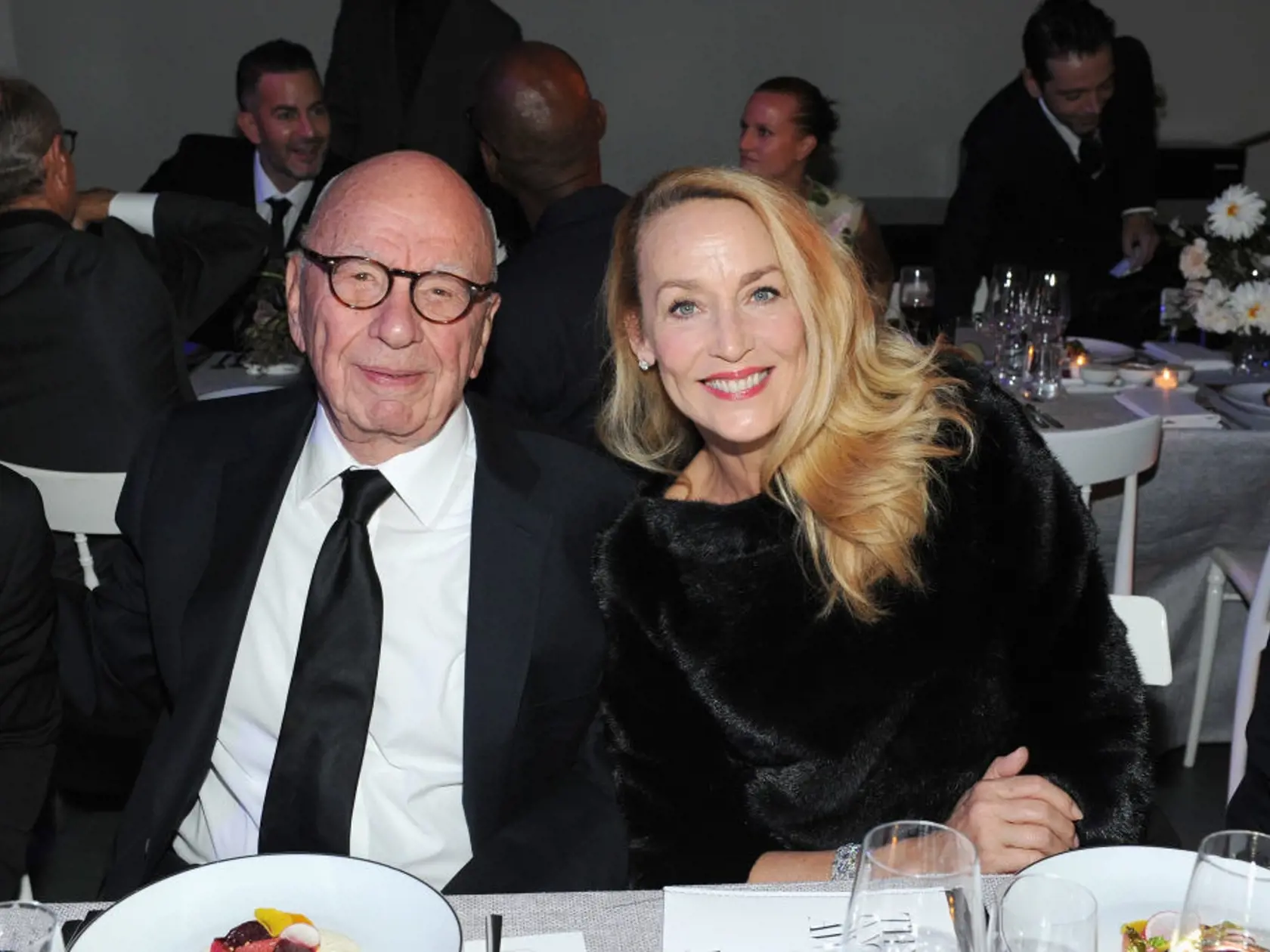 Rupert Murdoch a bývalá manželka Jerry Hall