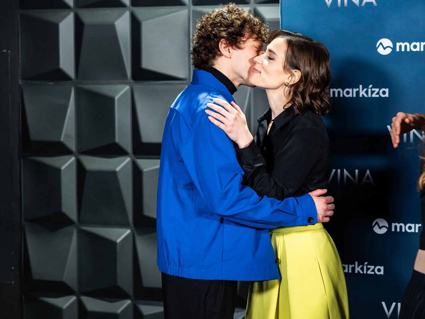 Premiéra seriálu “VINA” v Bratislave. Na snímke Vladislav Plevčík a Gabriela Marcinková.